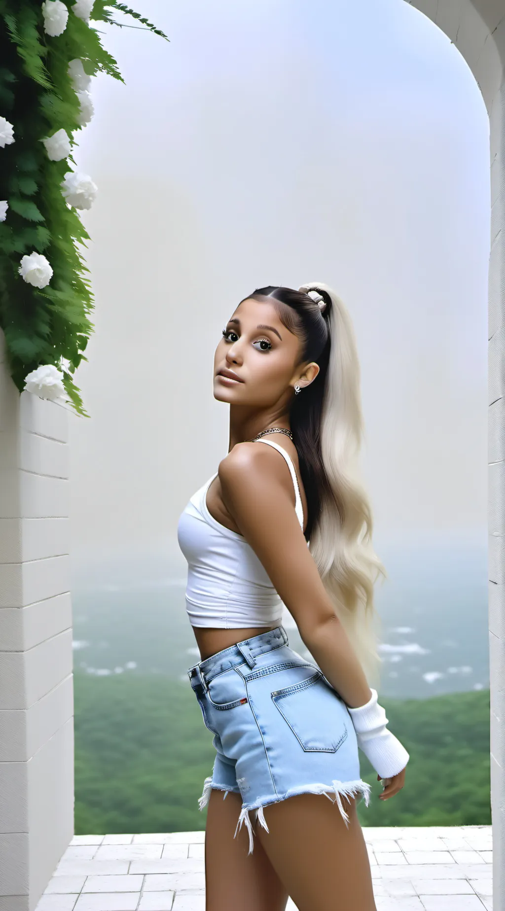 ai character: ariana grande!! background