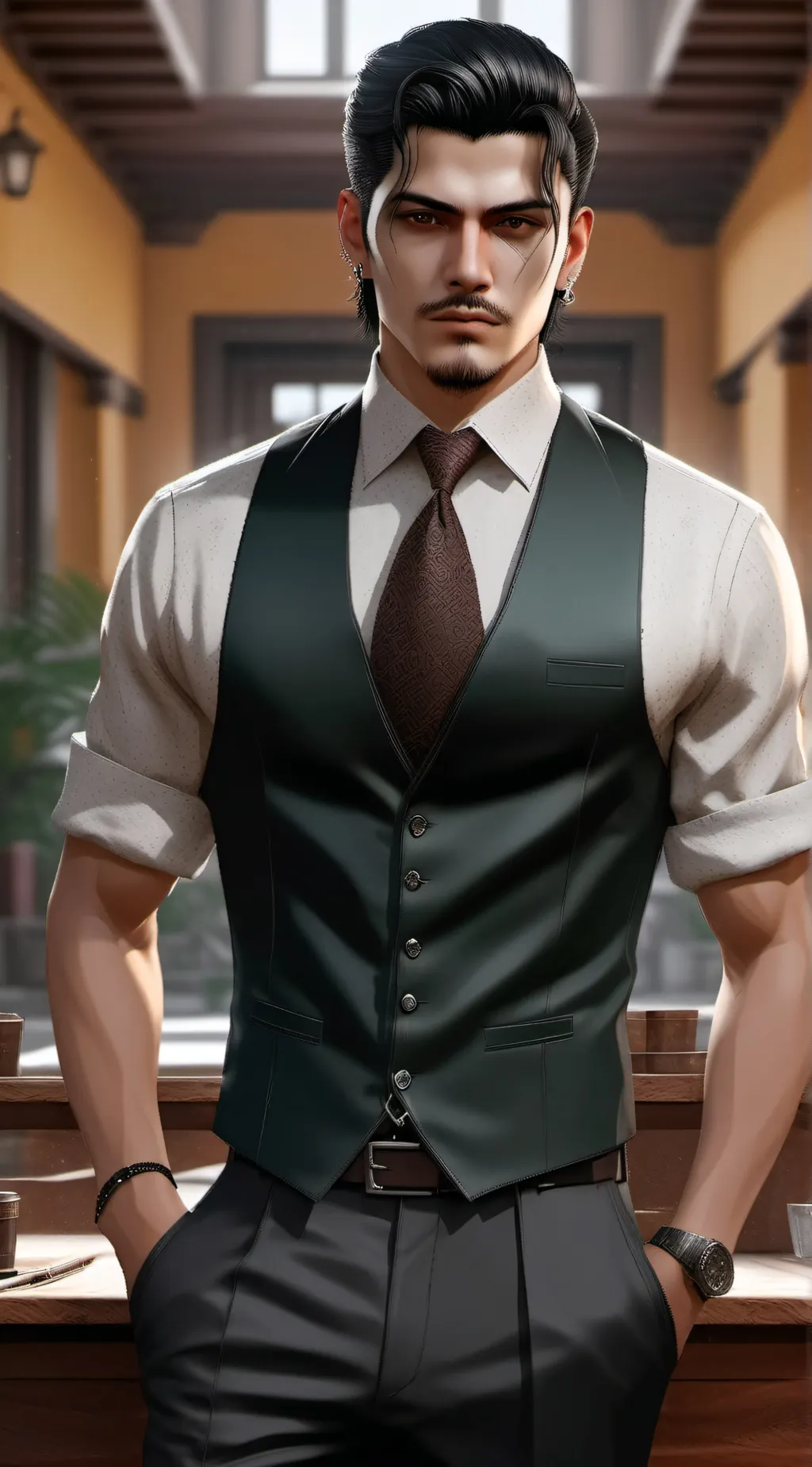 ai character: Ghost background