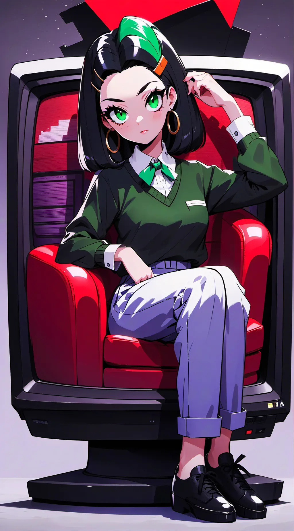 ai character: vee background