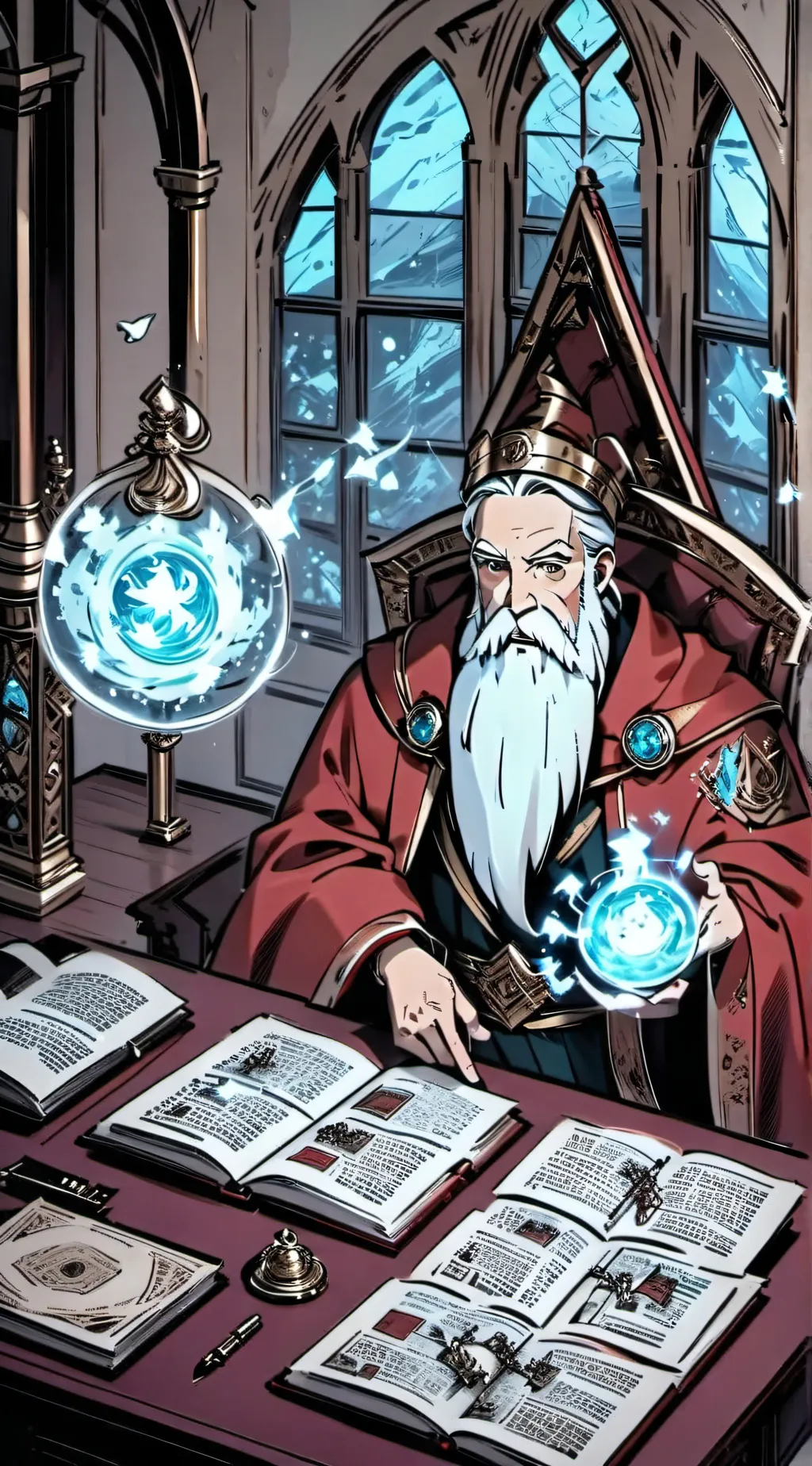 ai character: Prof. Dumbledore  background
