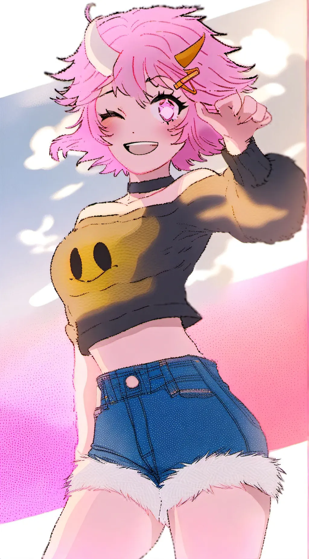 ai character: Mina Ashido background