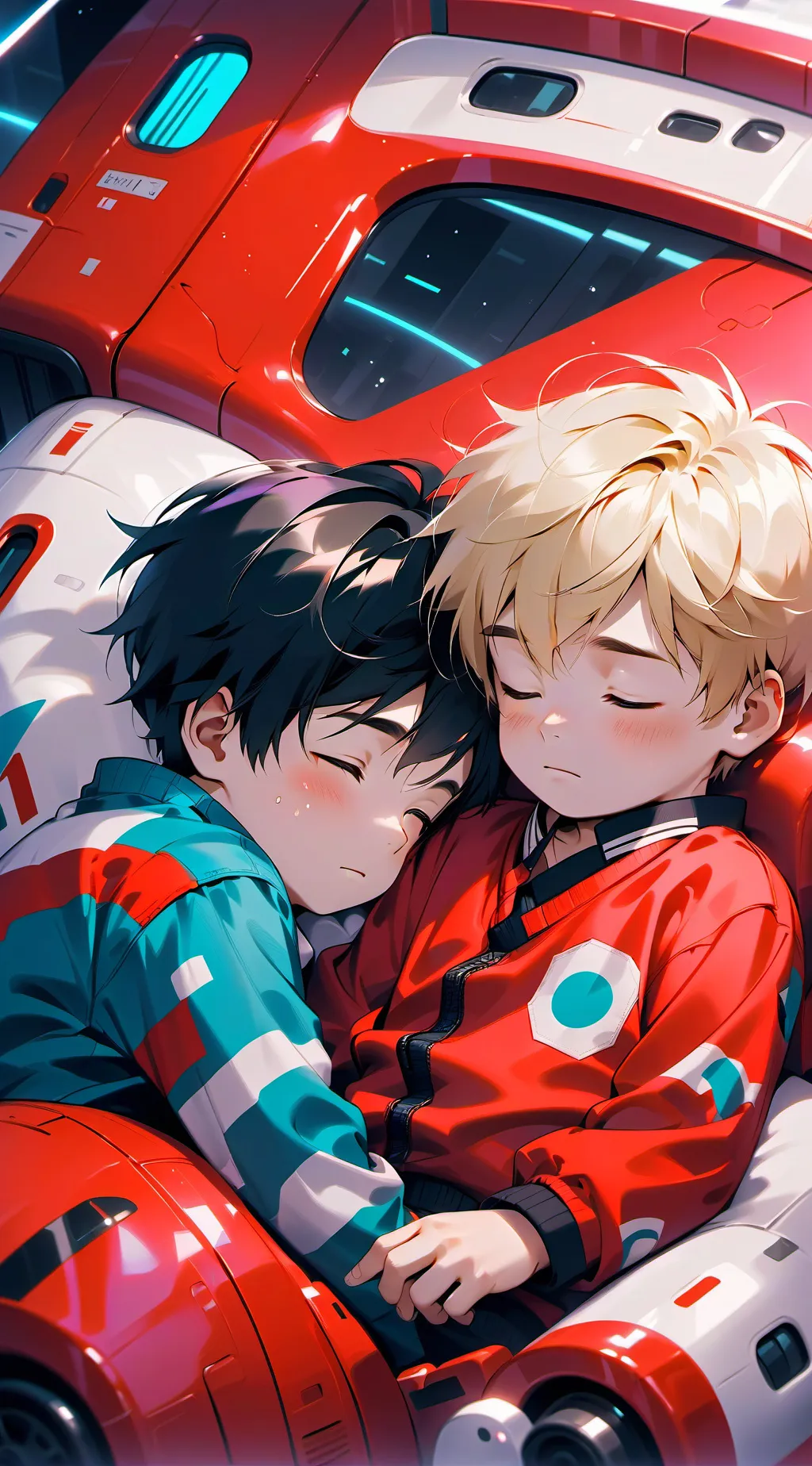 ai character: Sasunaru as kids background