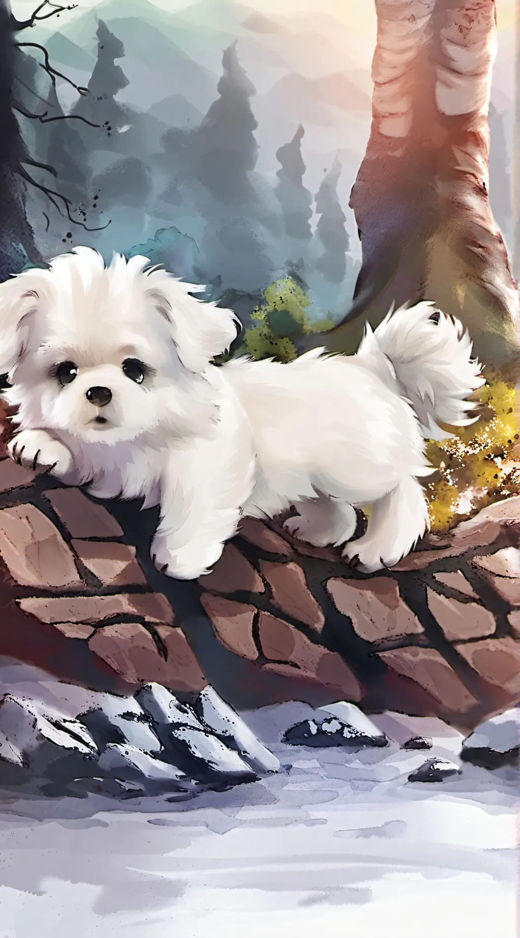 ai character: waffle werealpha background