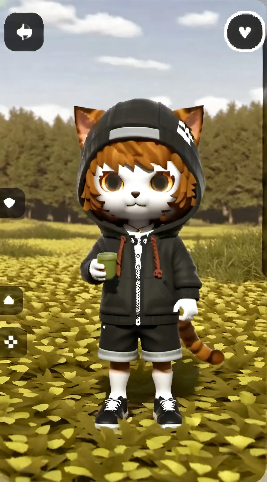 ai character: Luna background