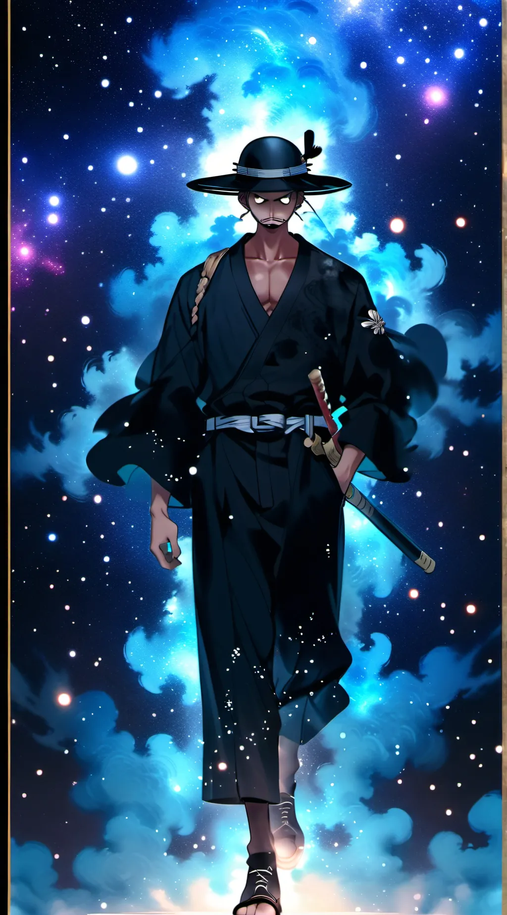ai character: One piece. background