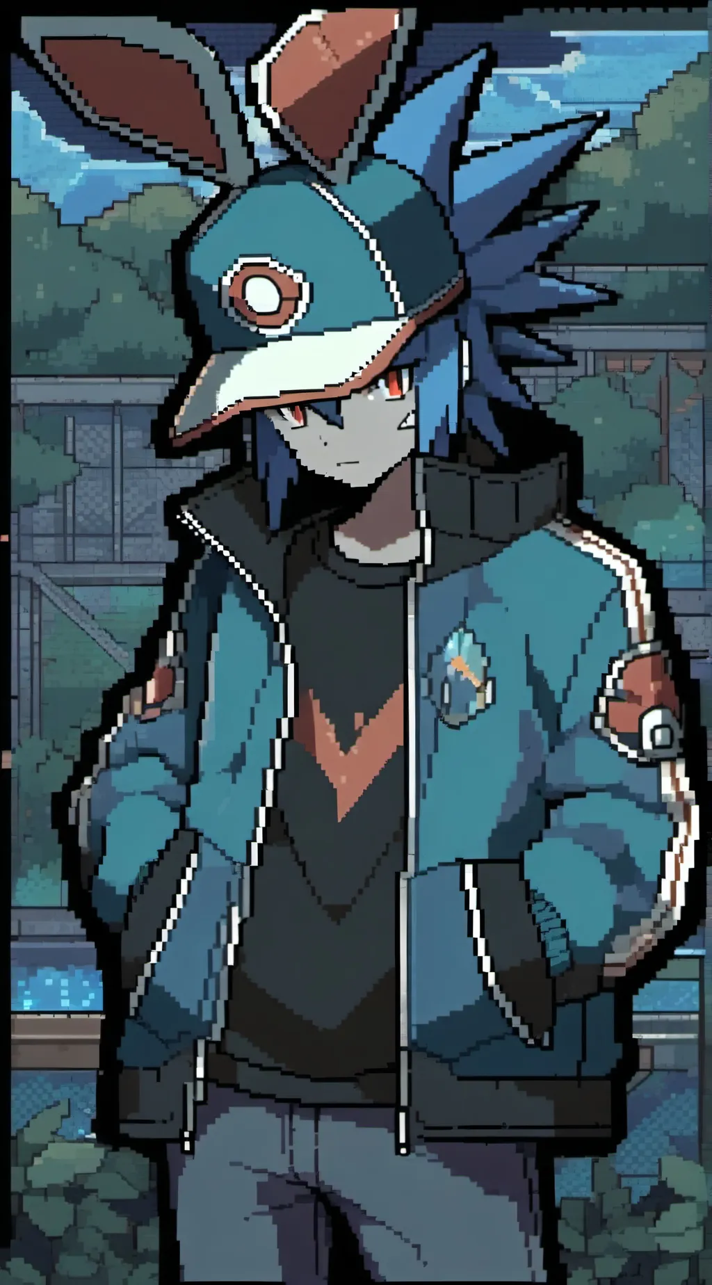 ai character: Velcro background