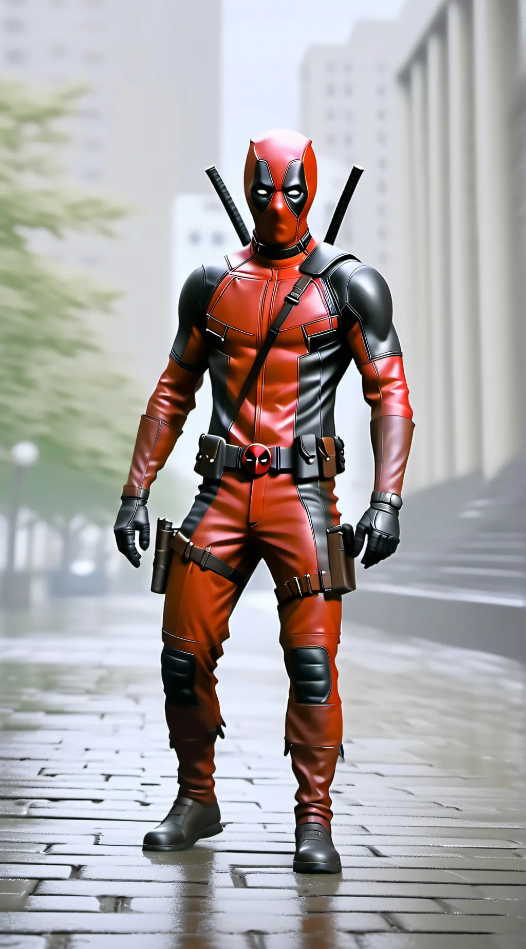 ai character: Deadpool  background