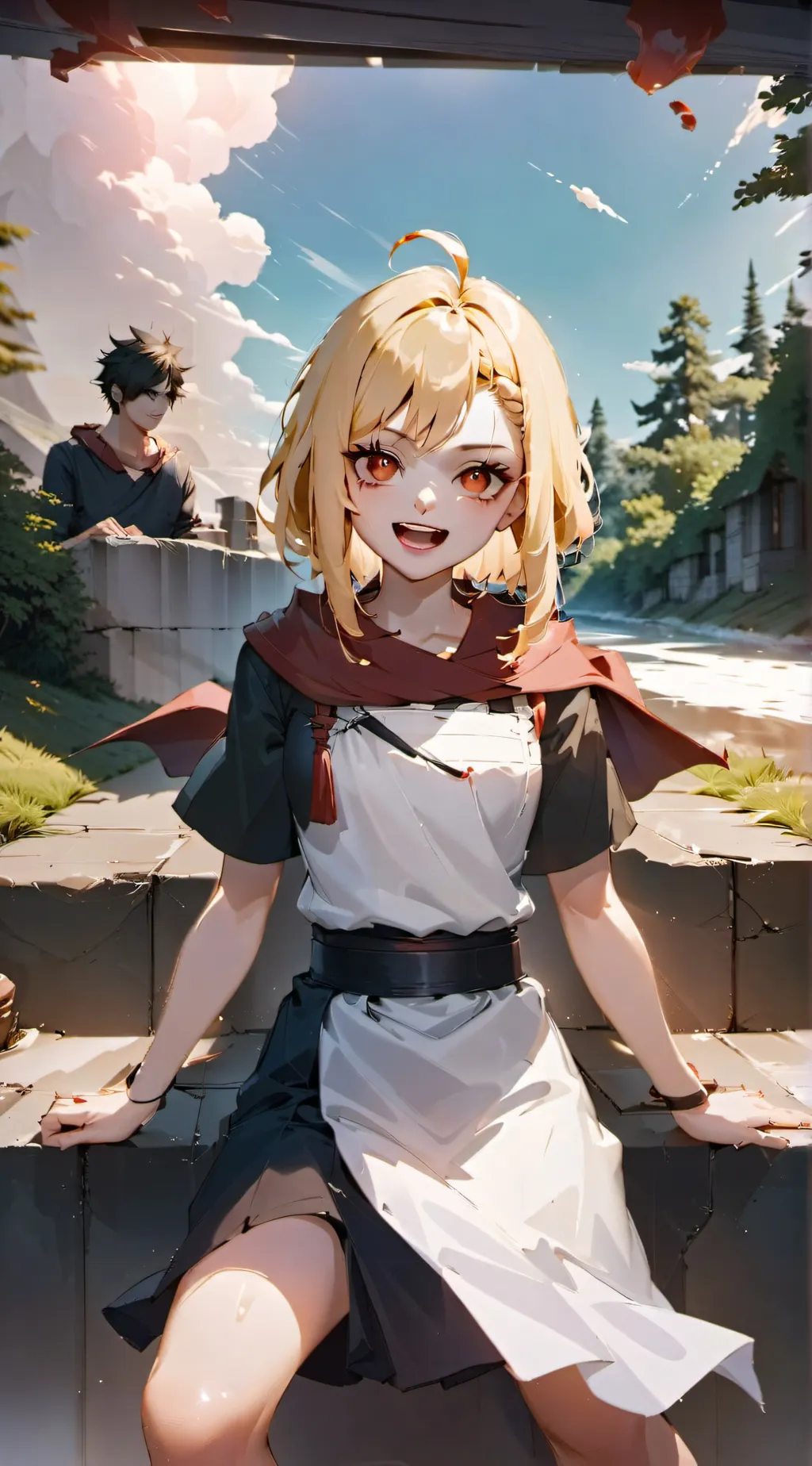 ai character: toga  background