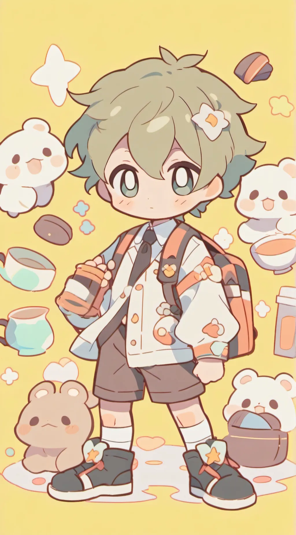 ai character: Mha and fnaf!! background