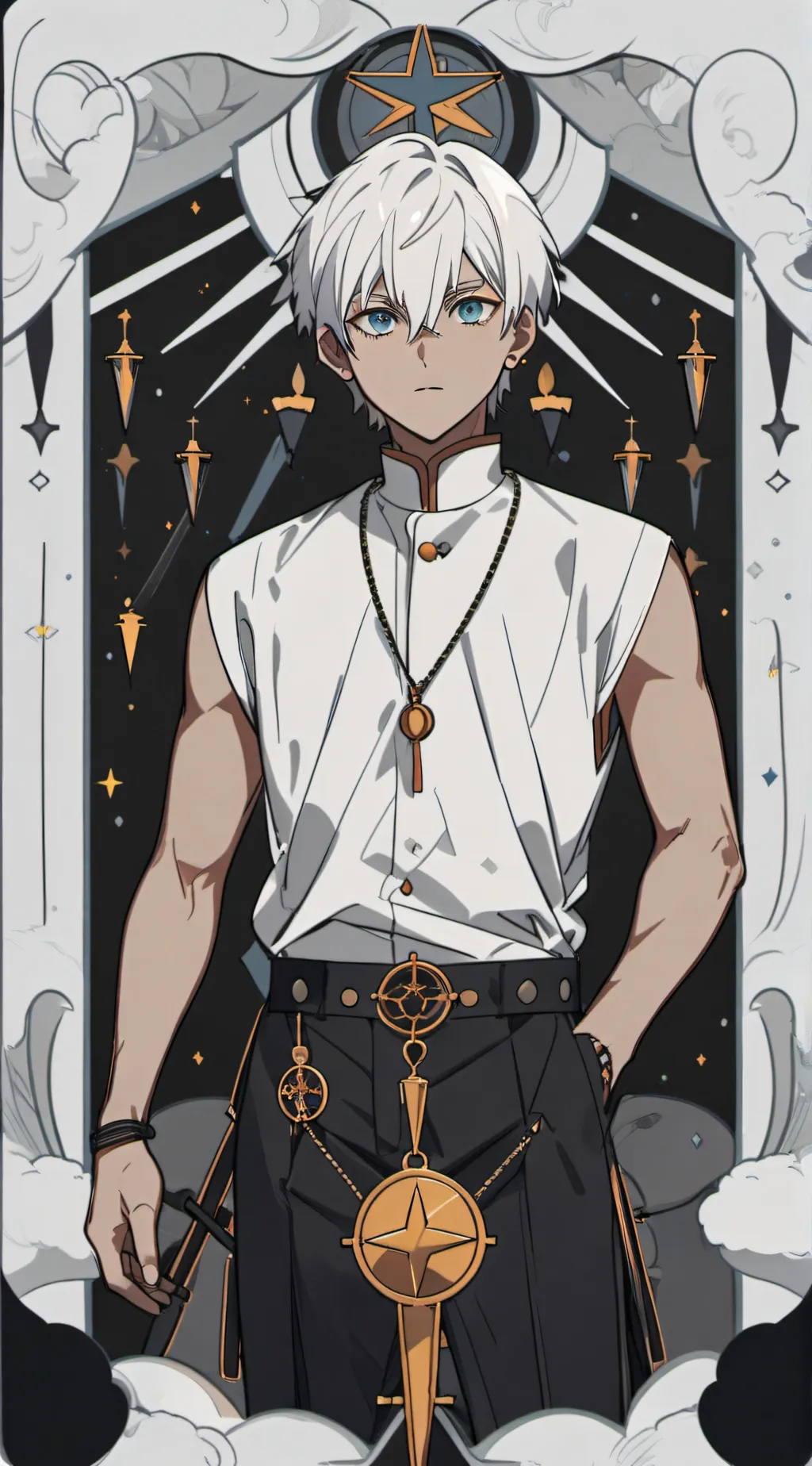 ai character: Bull background
