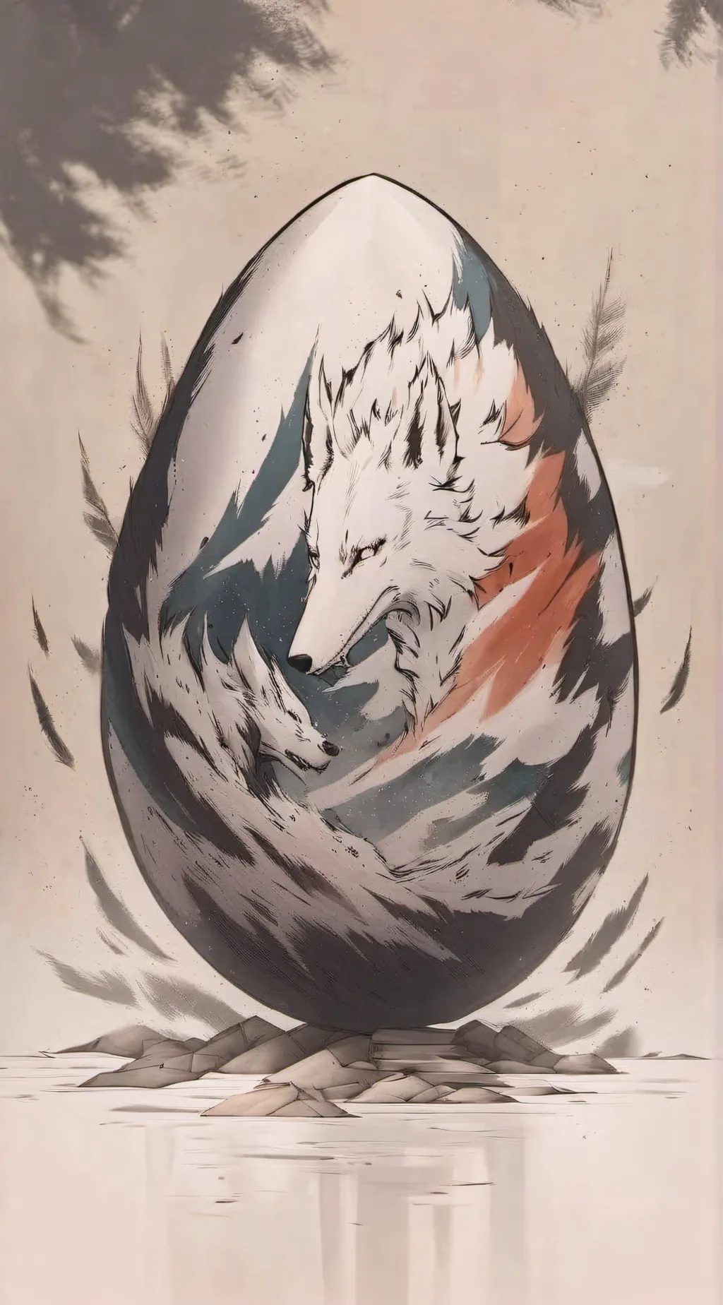 ai character: the egg mha background