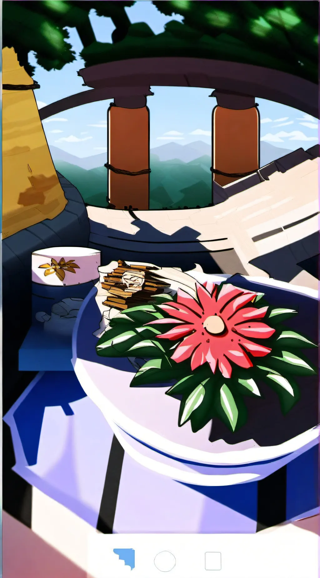 ai character: Dandy world game background