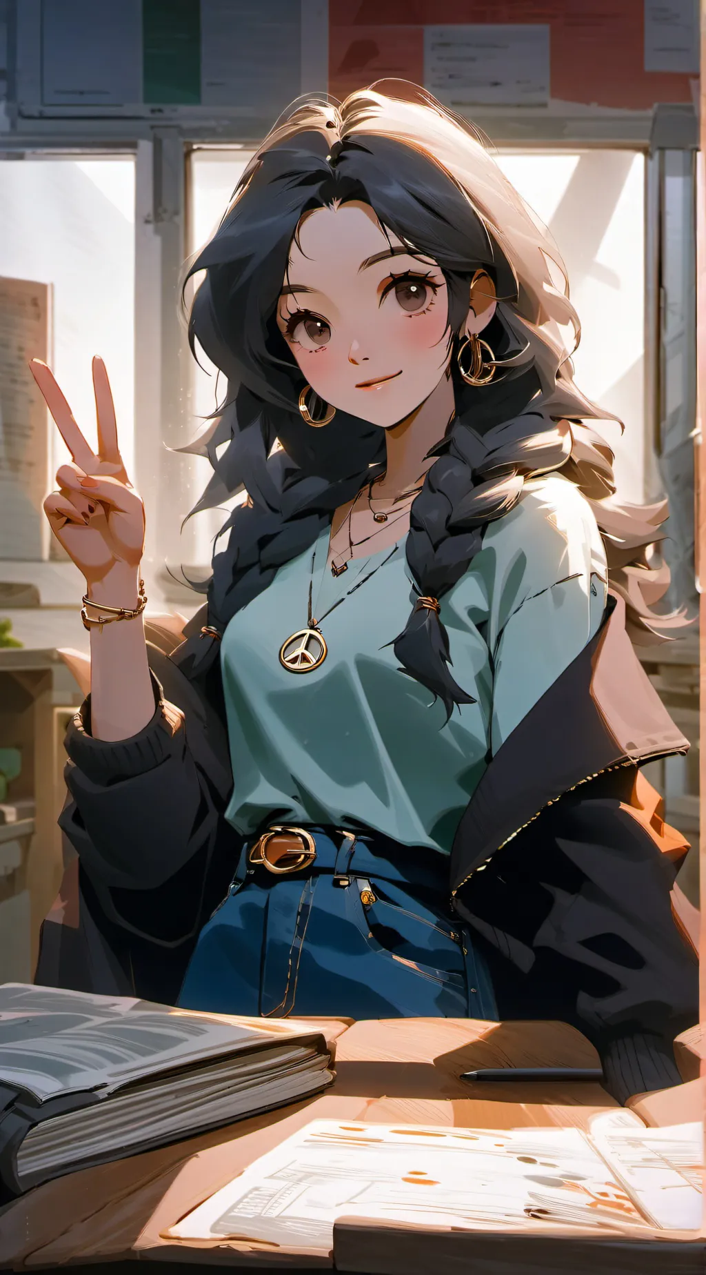 ai character: Jennifer Hartfelt background