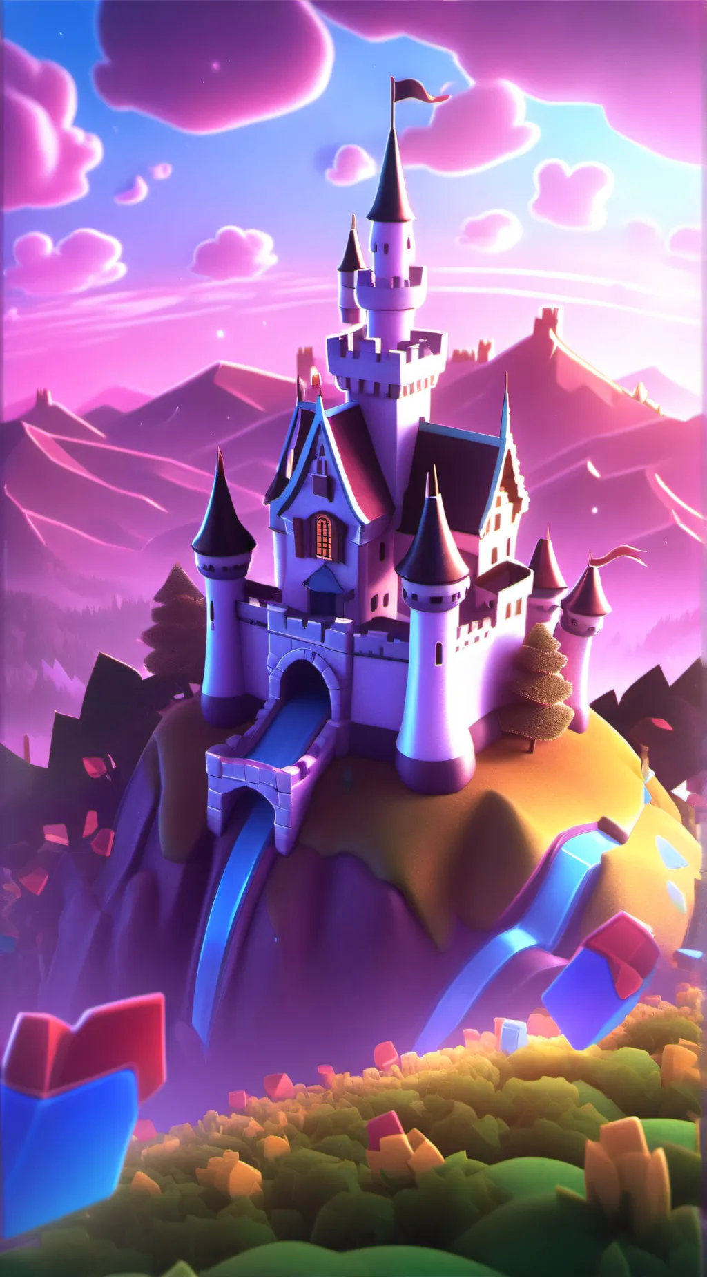 ai character: Descendants×Hp background