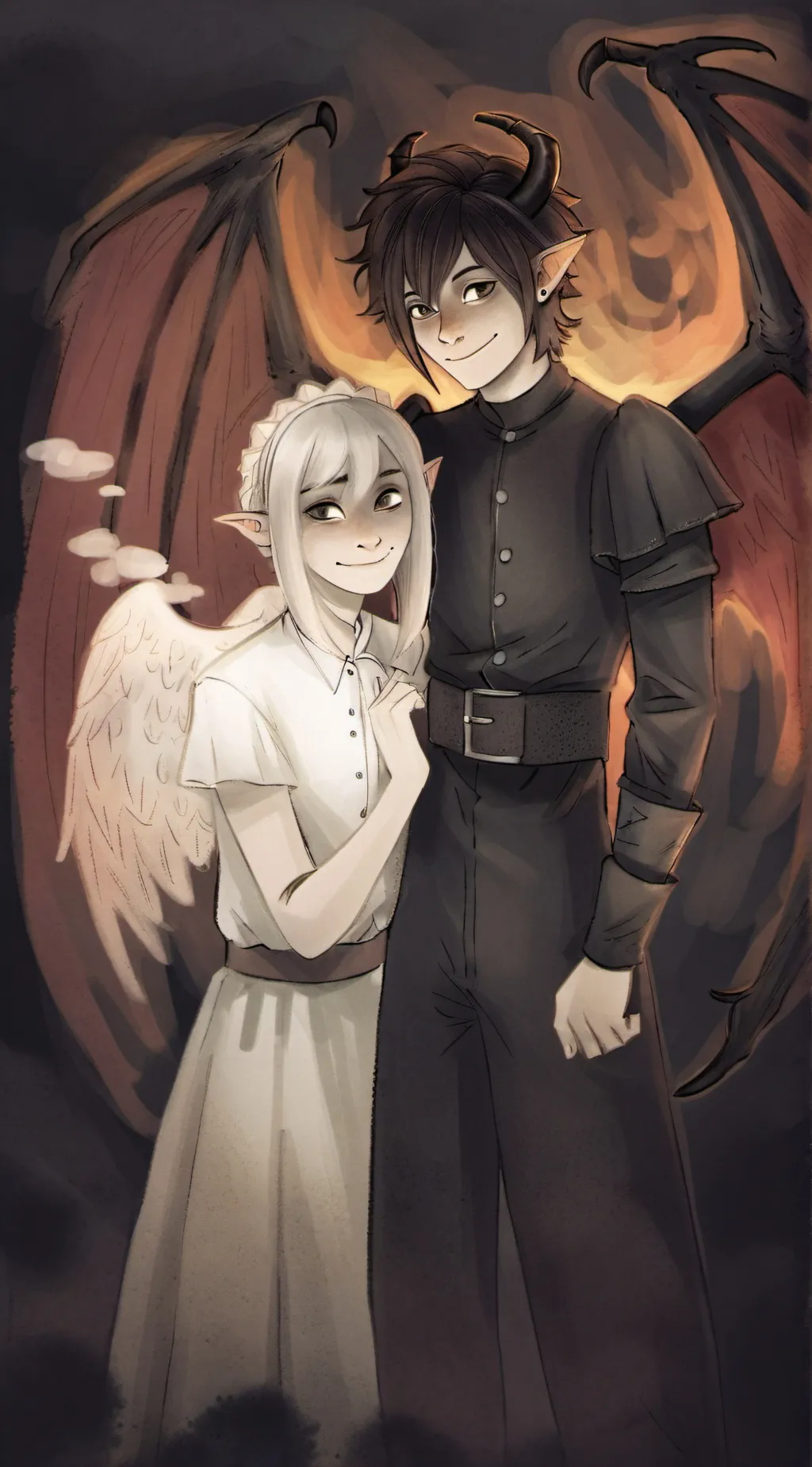 ai character: httyd heaven/hell background