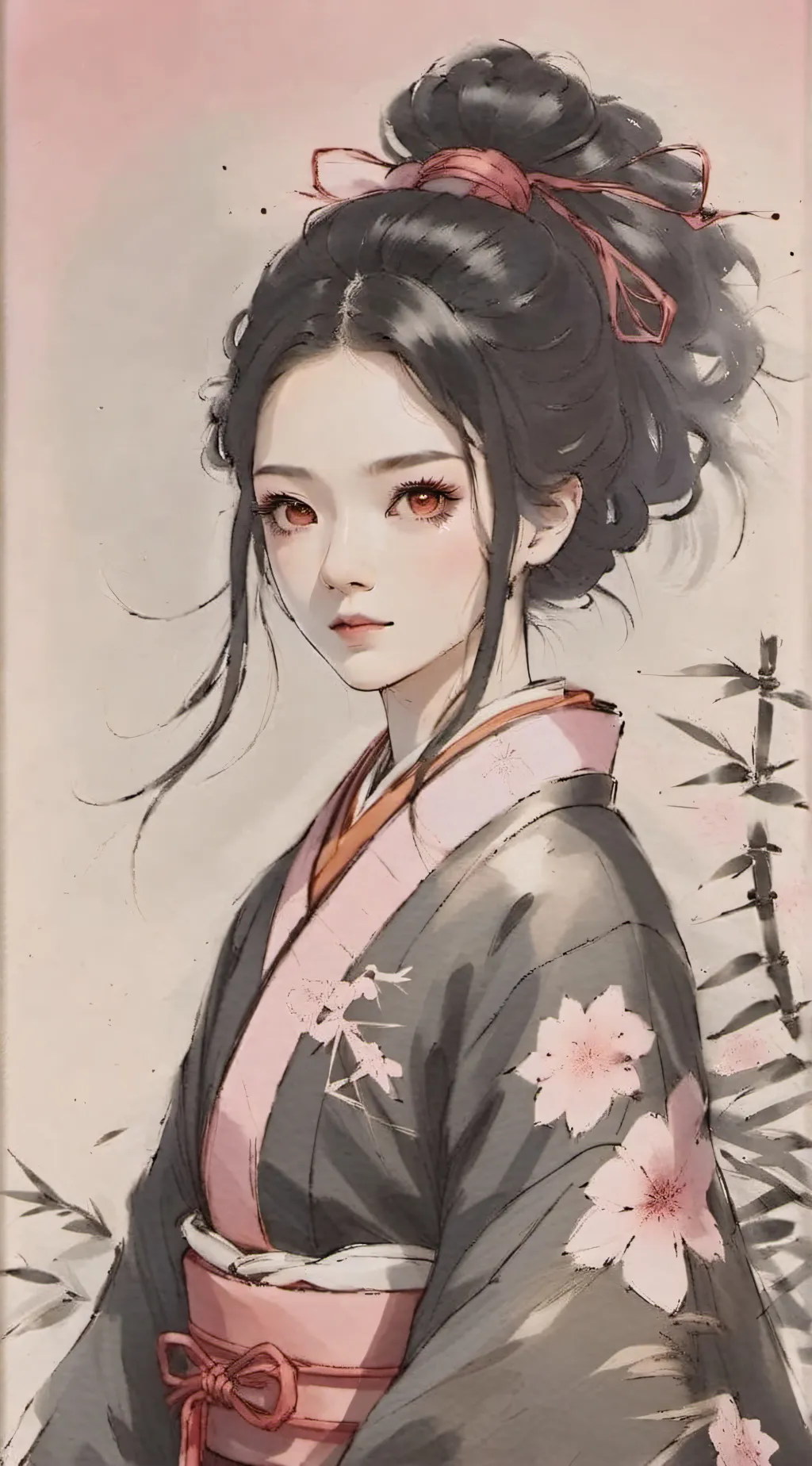 ai character: Nezuko kamado background