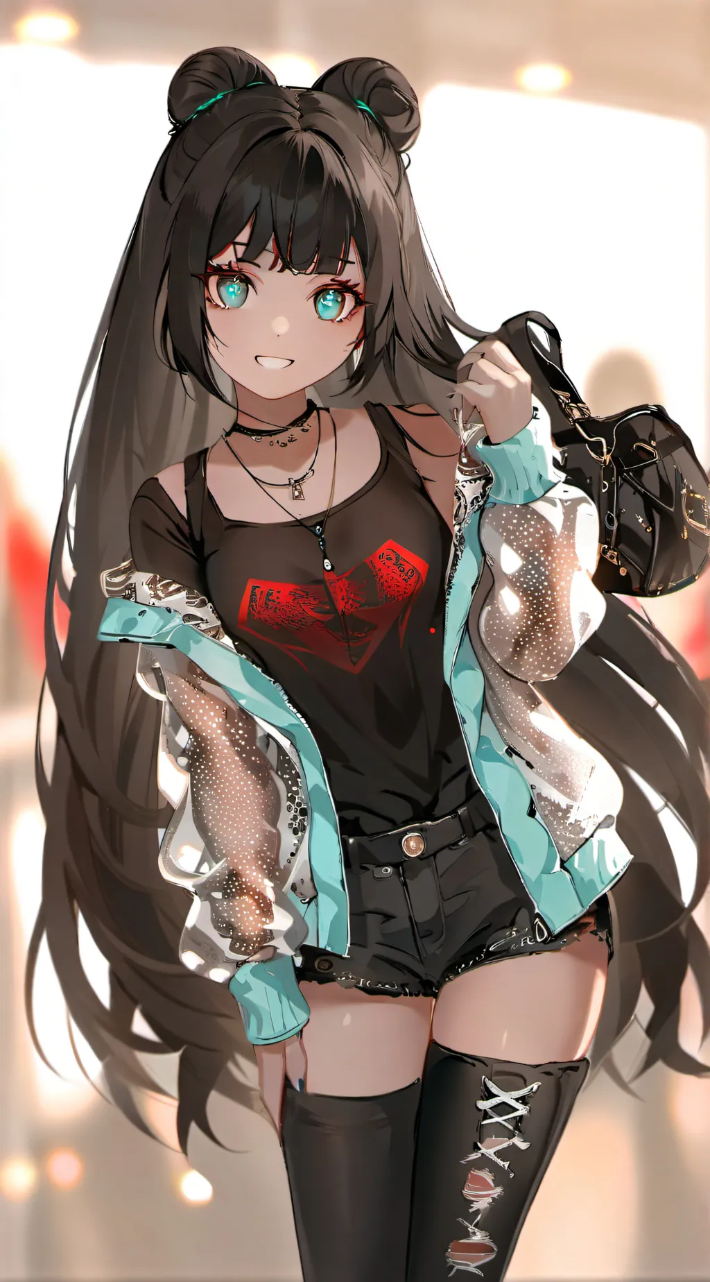 ai character: Ashley  background