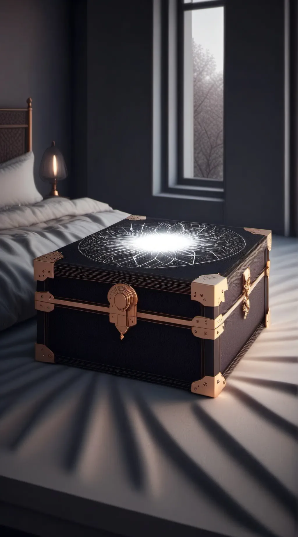 ai character: magic box background