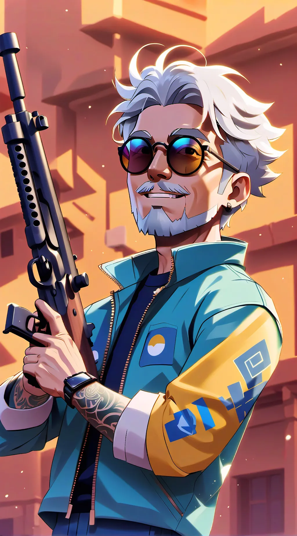 ai character: finish the lyrics background