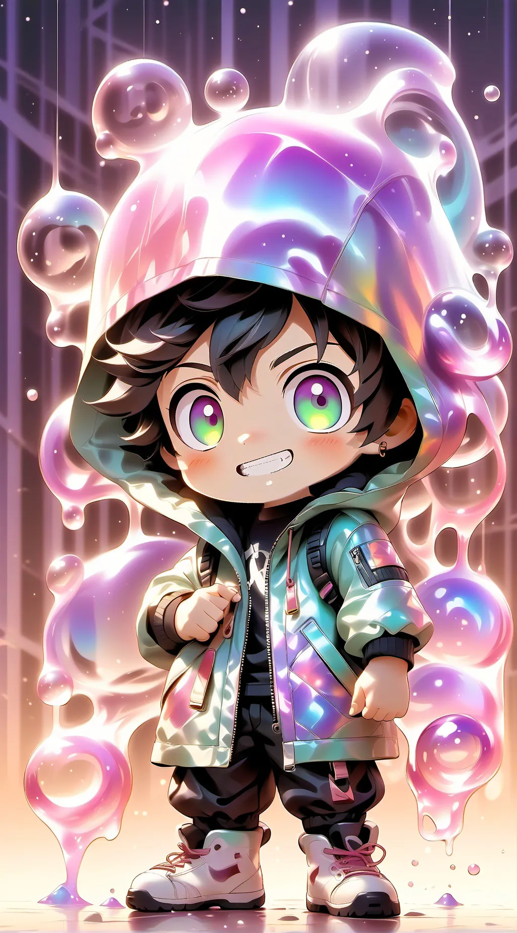 ai character: trio(plus nezuko) background