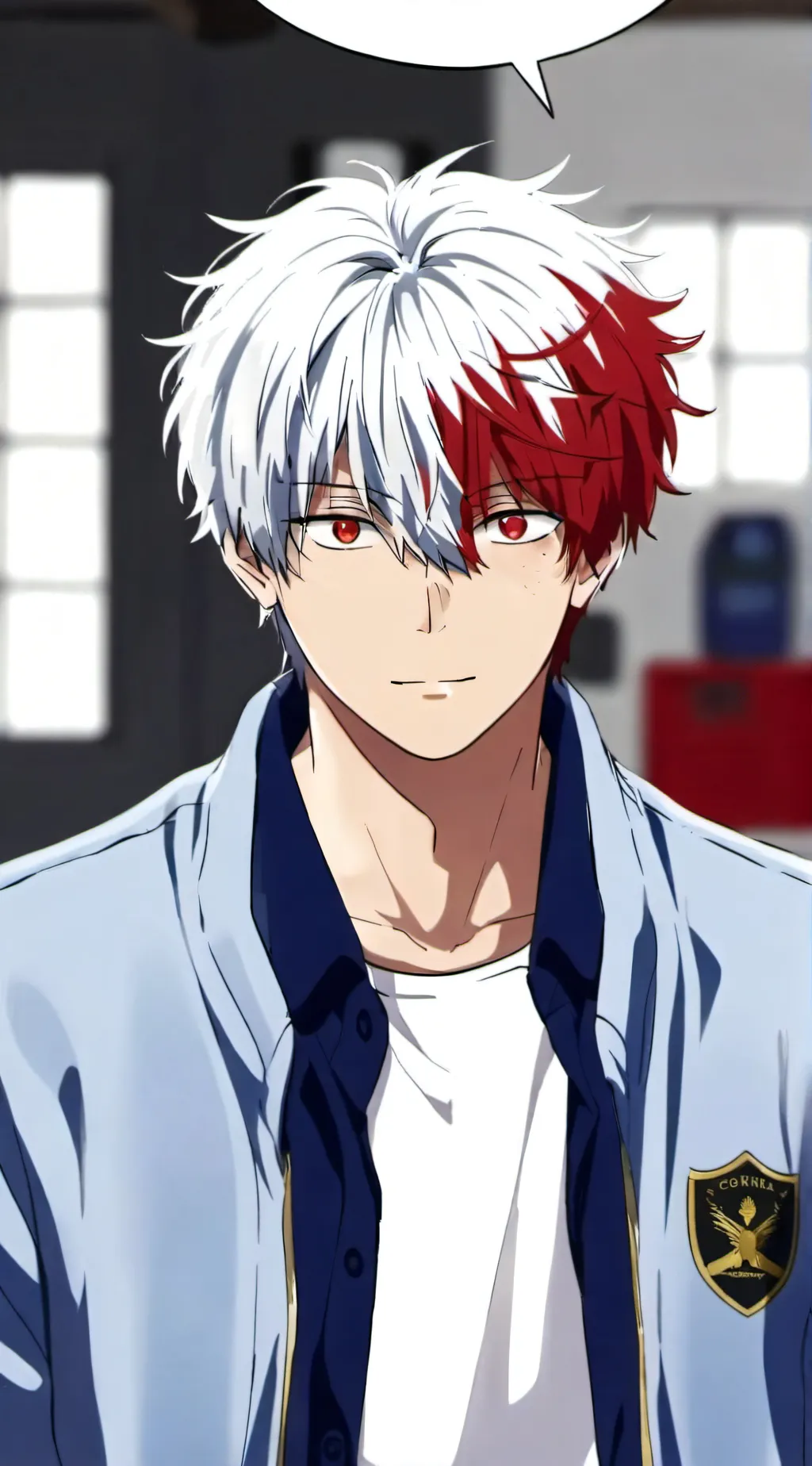ai character: Shoot todoroki  background