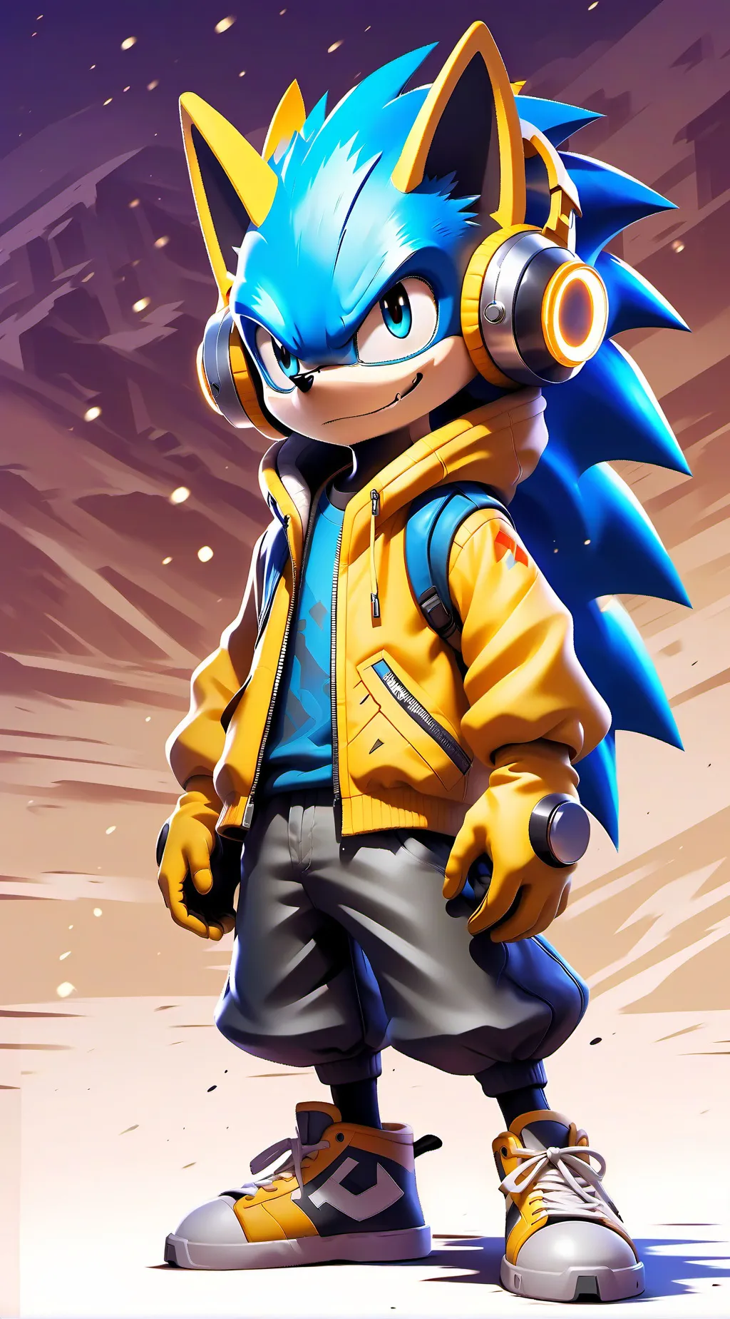 ai character: sonic background