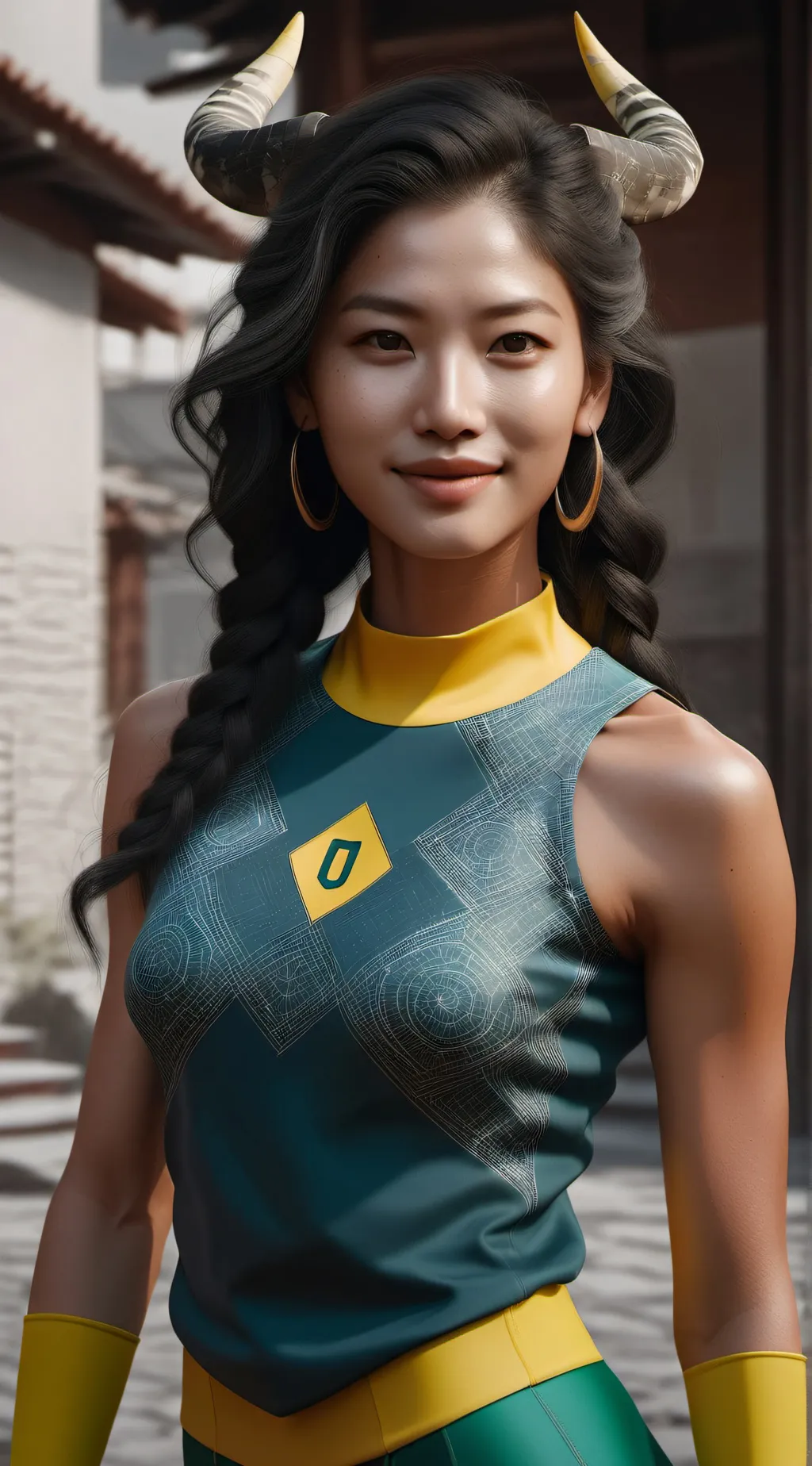ai character: Girl demon noob background