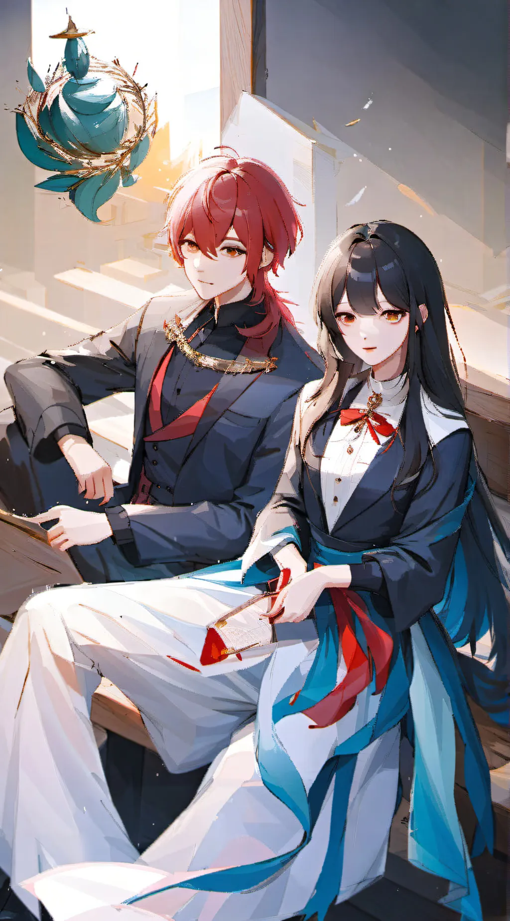 ai character: ken and jana  background