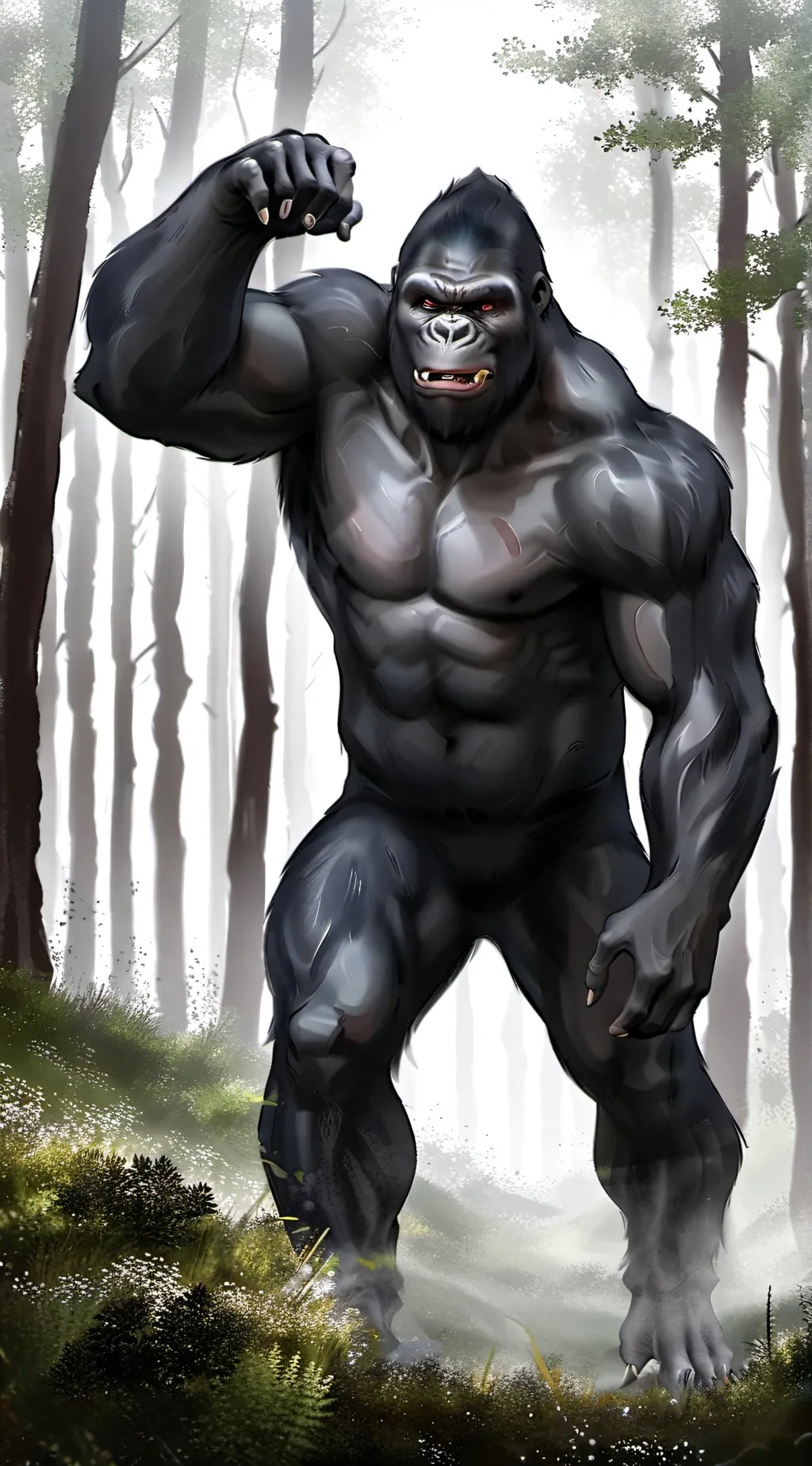 ai character: King Kong background