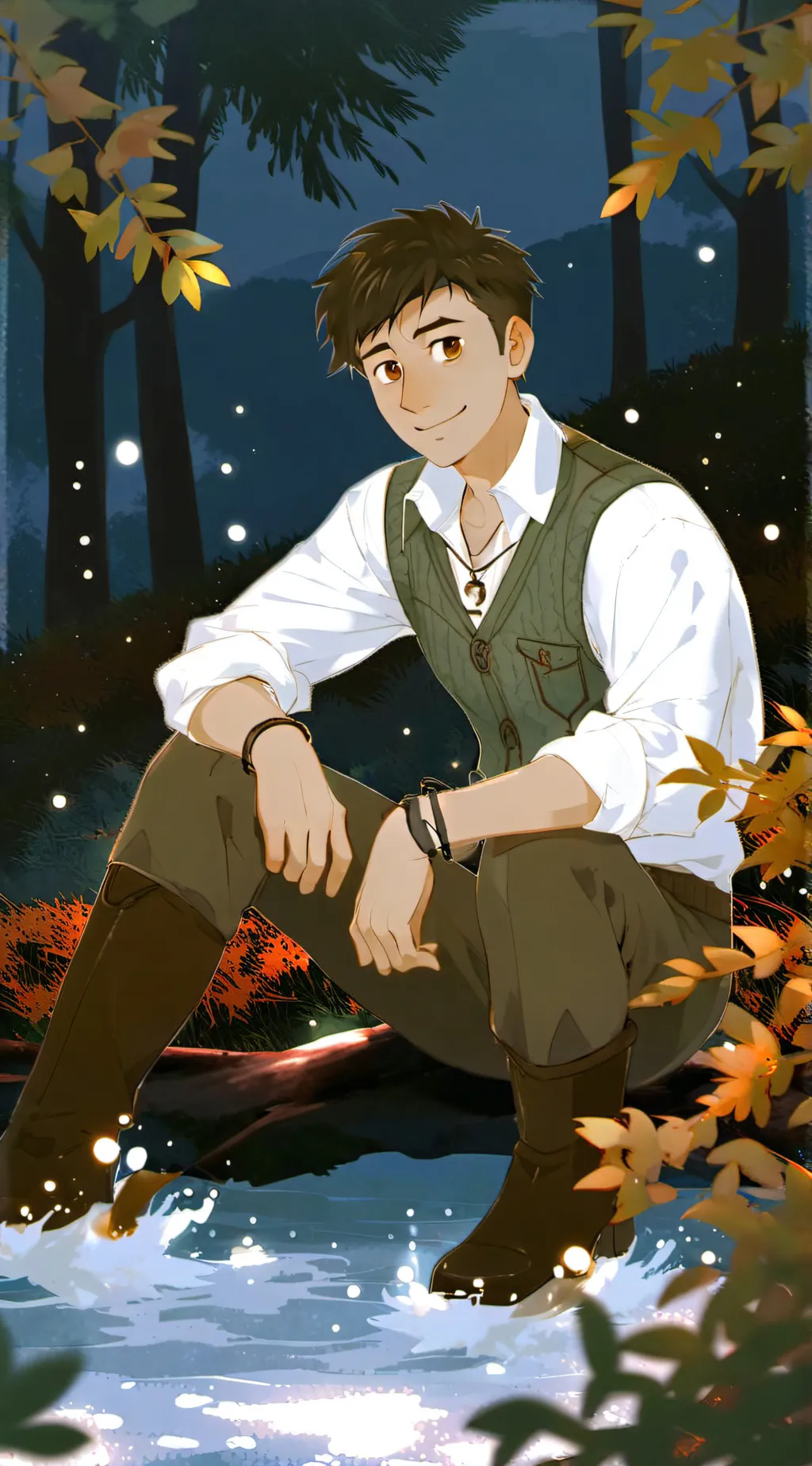 ai character: ♥︎🦎💚Chris💚🦎♥︎ background