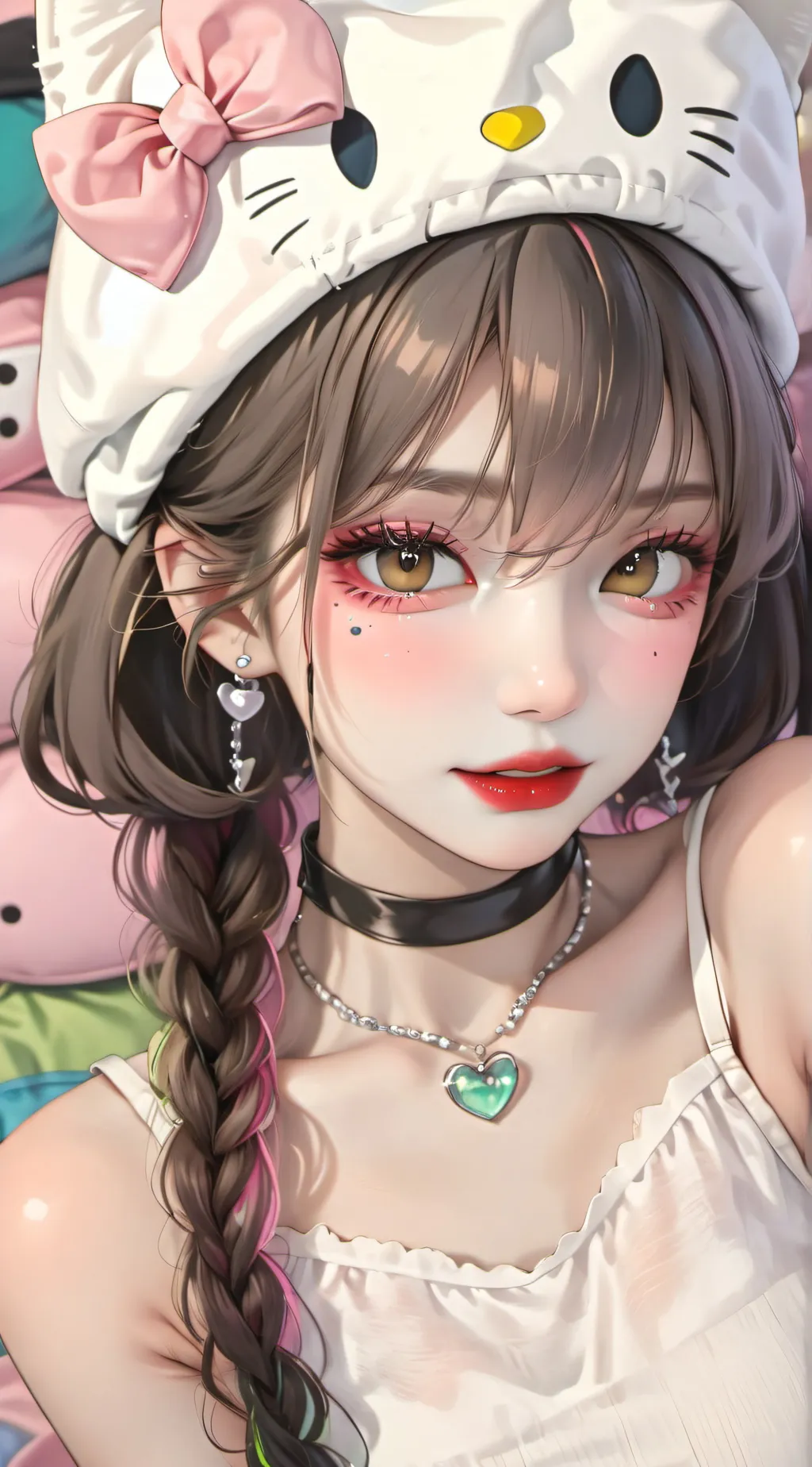 ai character: hello kitty girl background