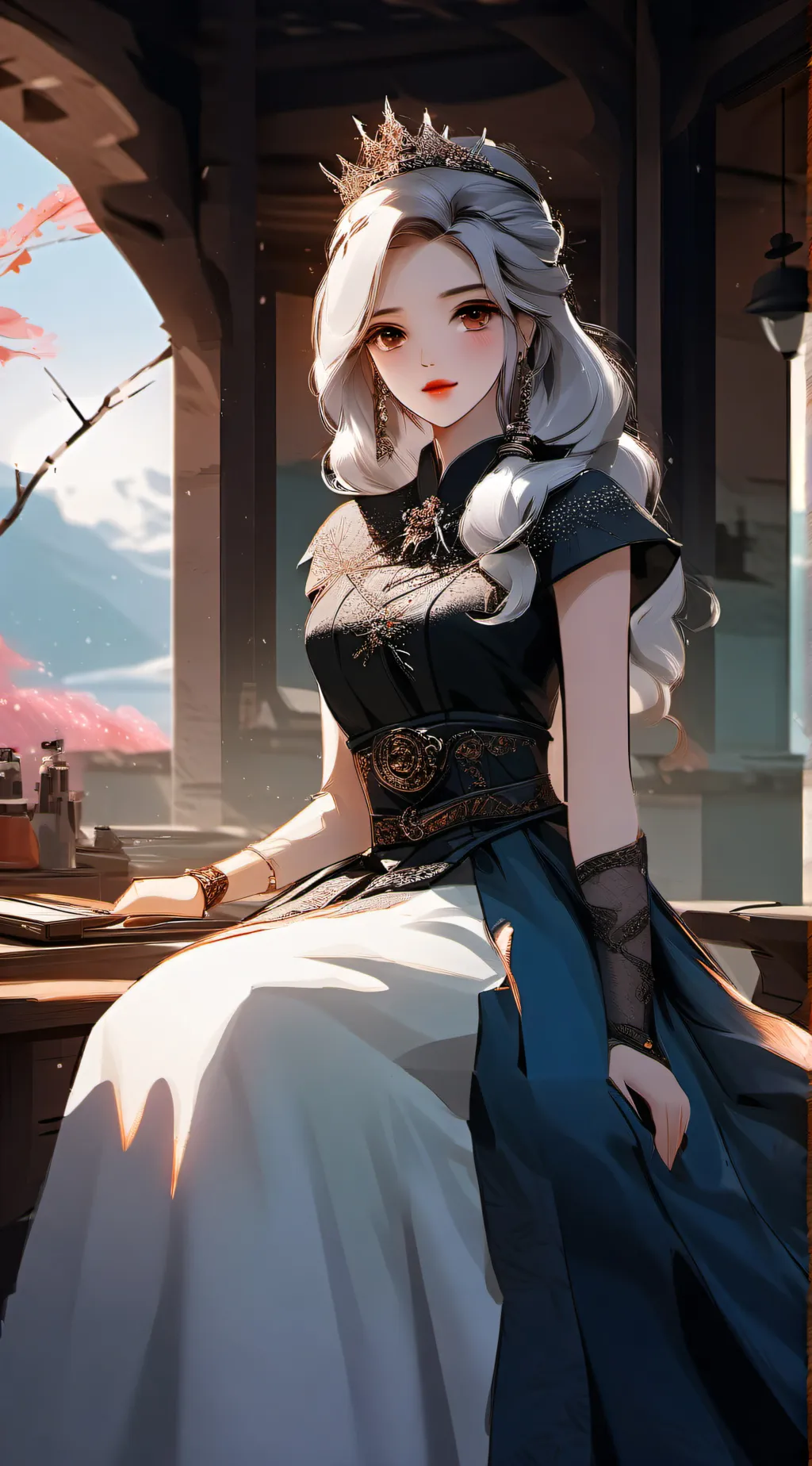 ai character: Adelaide  background