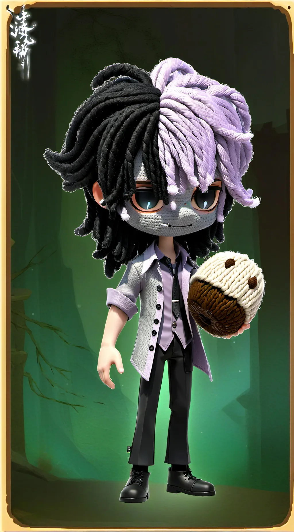 ai character: Crochet  background