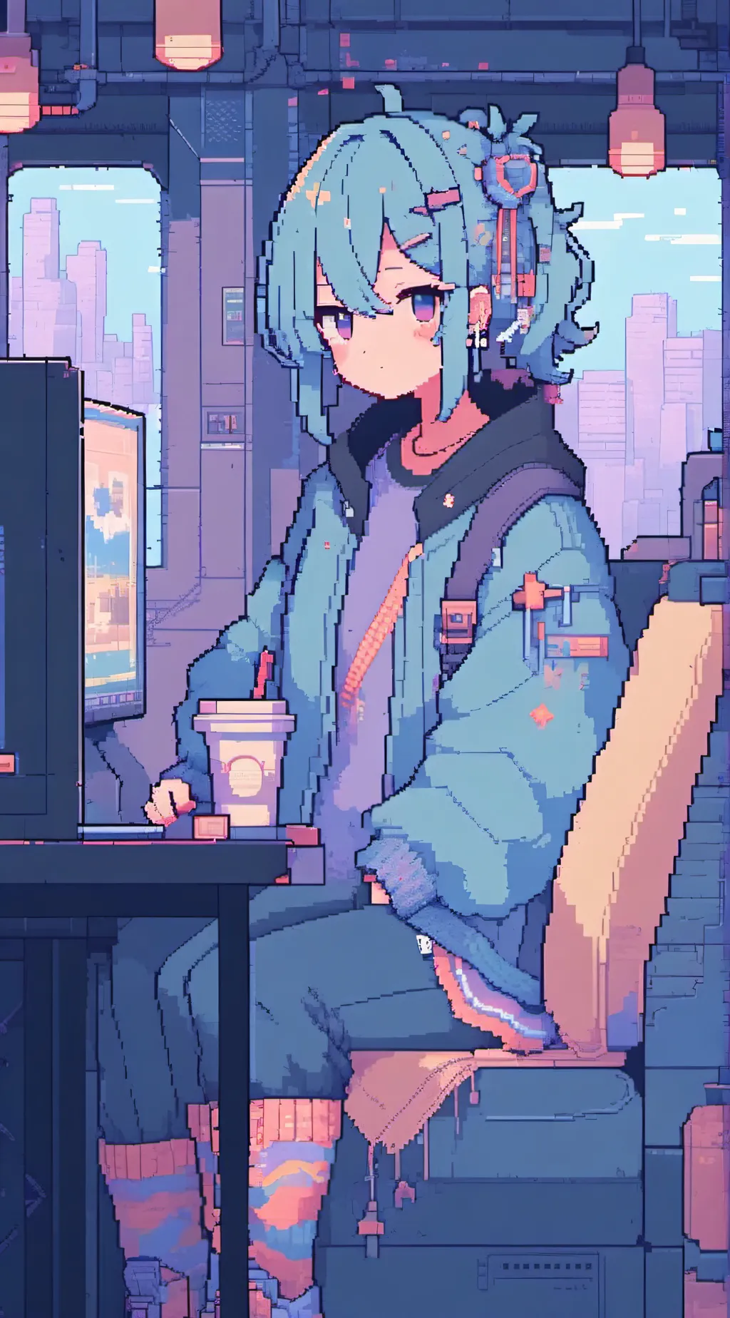 ai character: everyone in human  background
