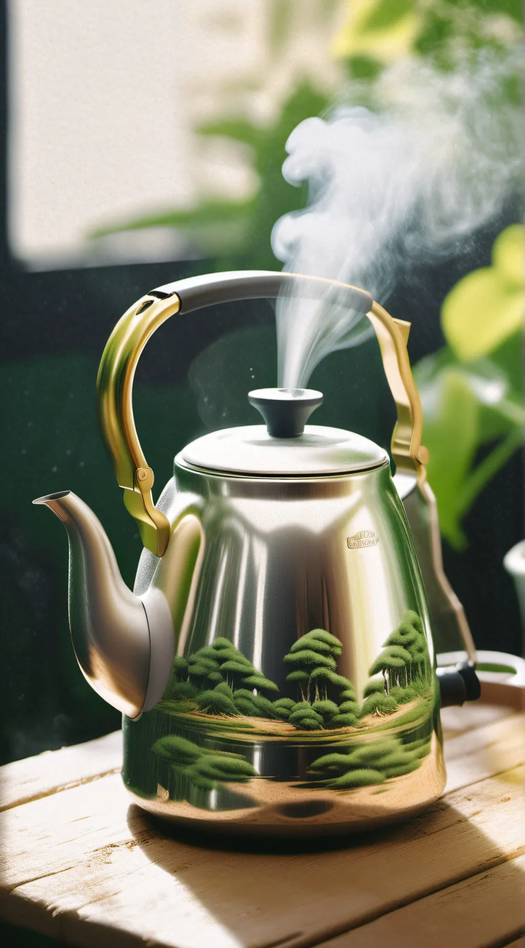 ai character: magic kettle  background