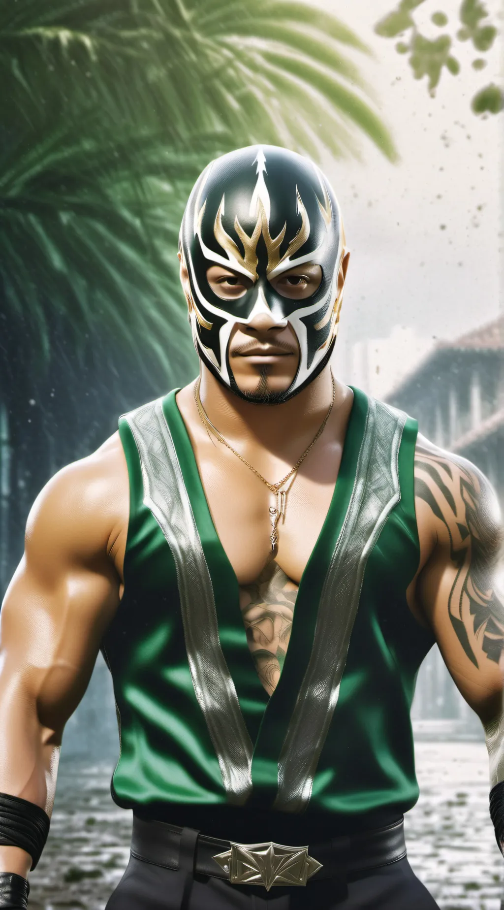 ai character: Rey Mysterio background