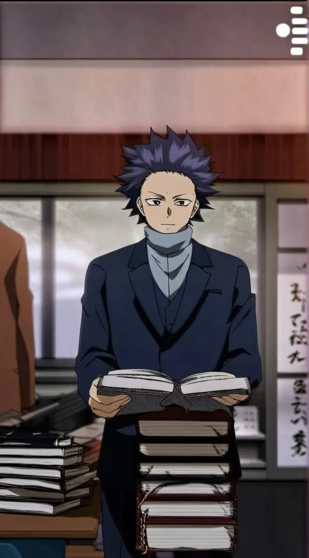 ai character: Hitoshi Shino  background