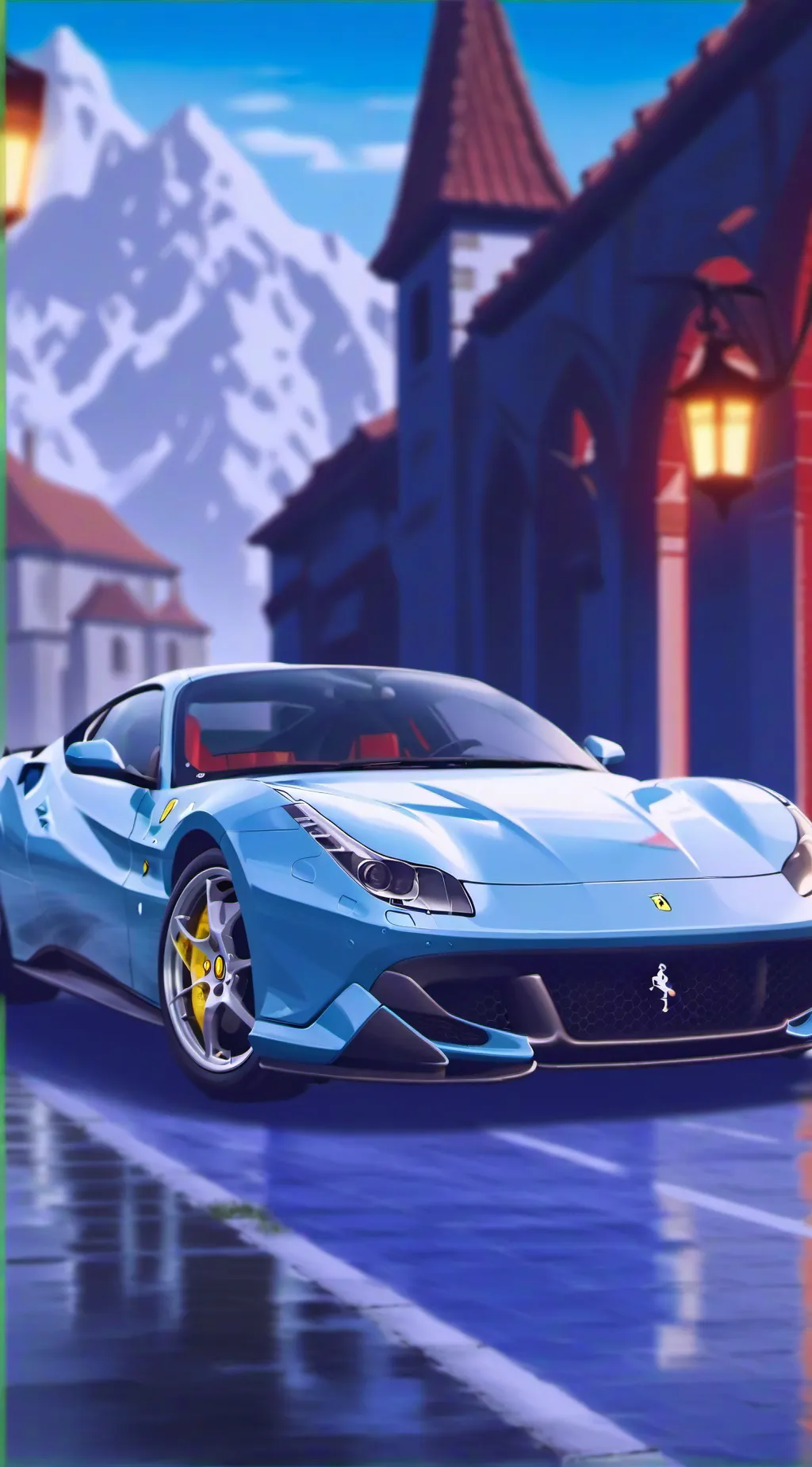 ai character: A Ferrari background