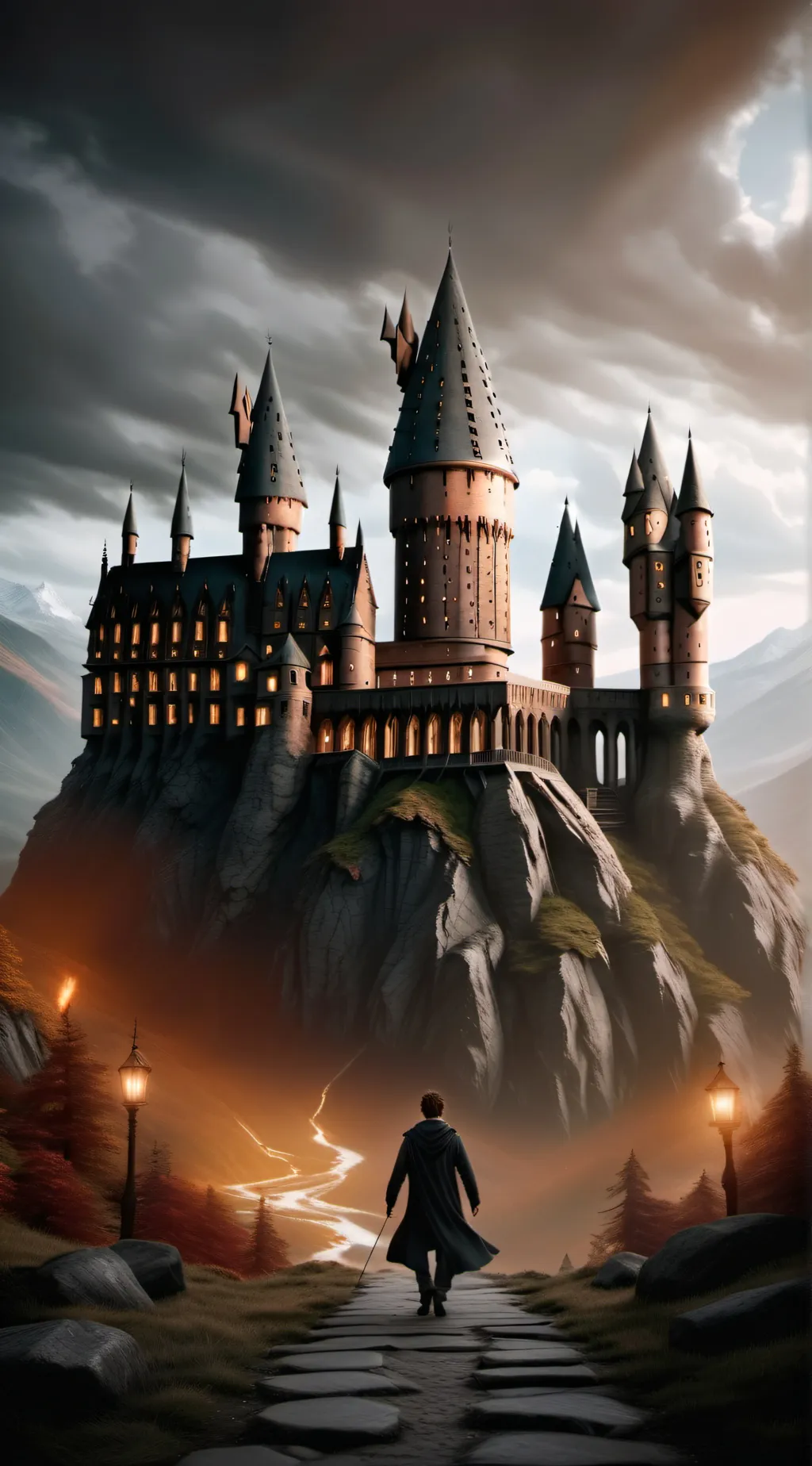 ai character: Hogwarts background