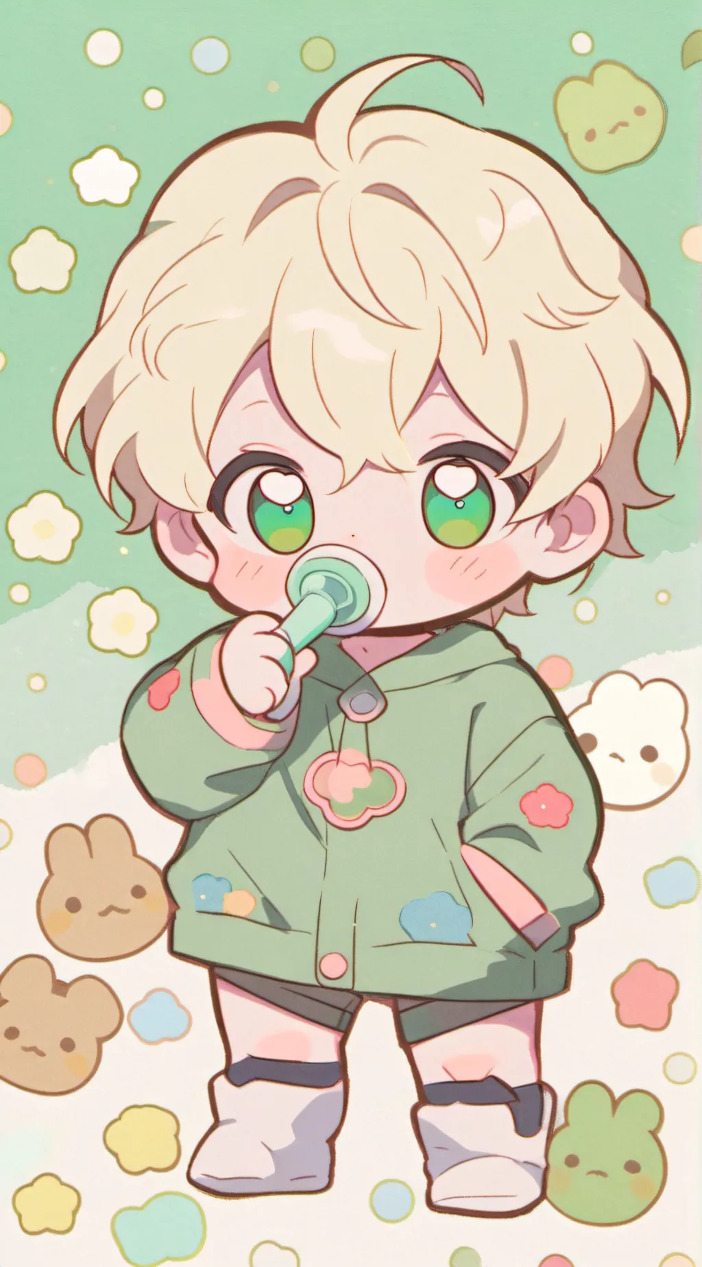 ai character: Baby Bakugo background