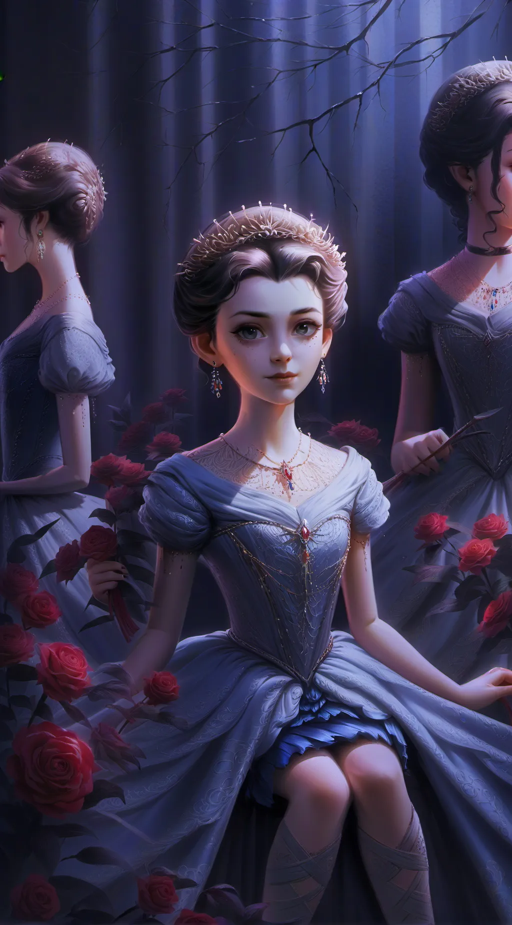 ai character: Roxanne And Ella  background