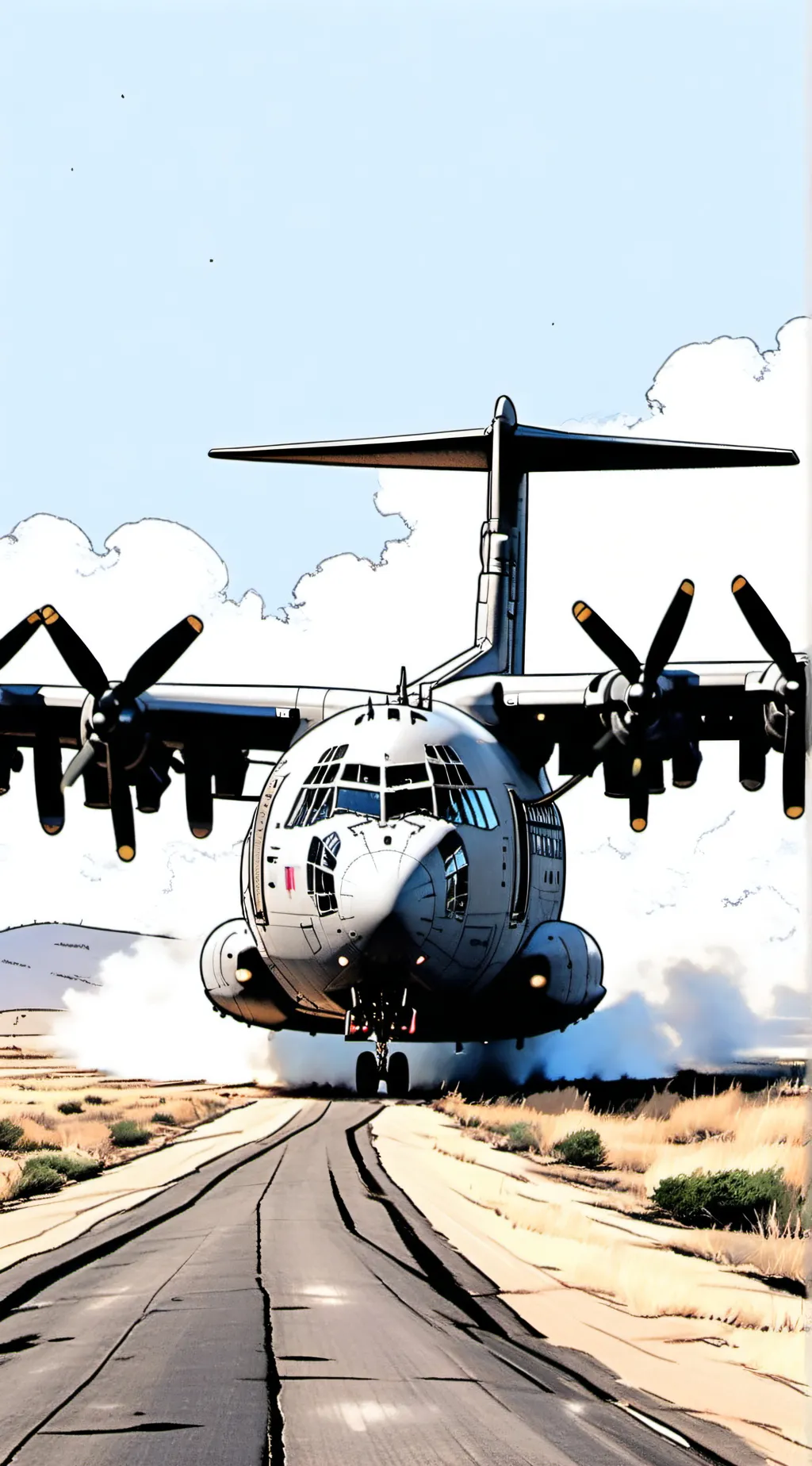 ai character: c-130 background