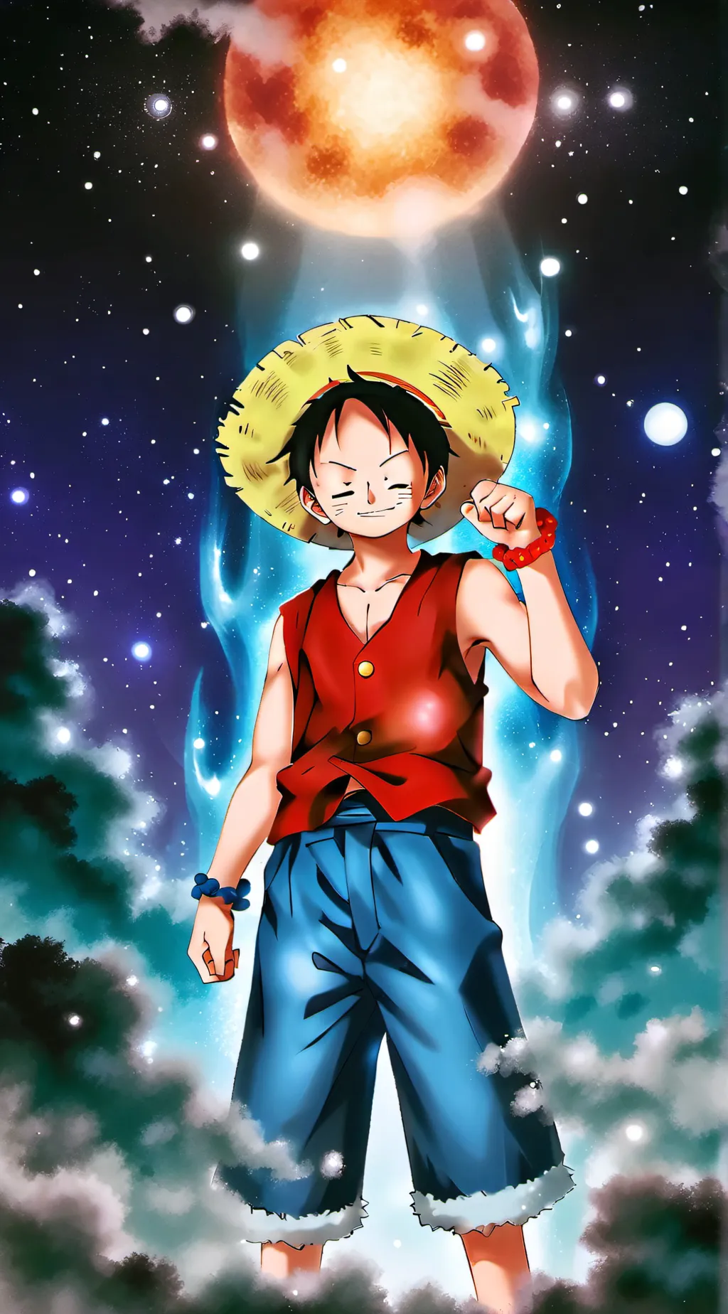 ai character: The straw hat crew background