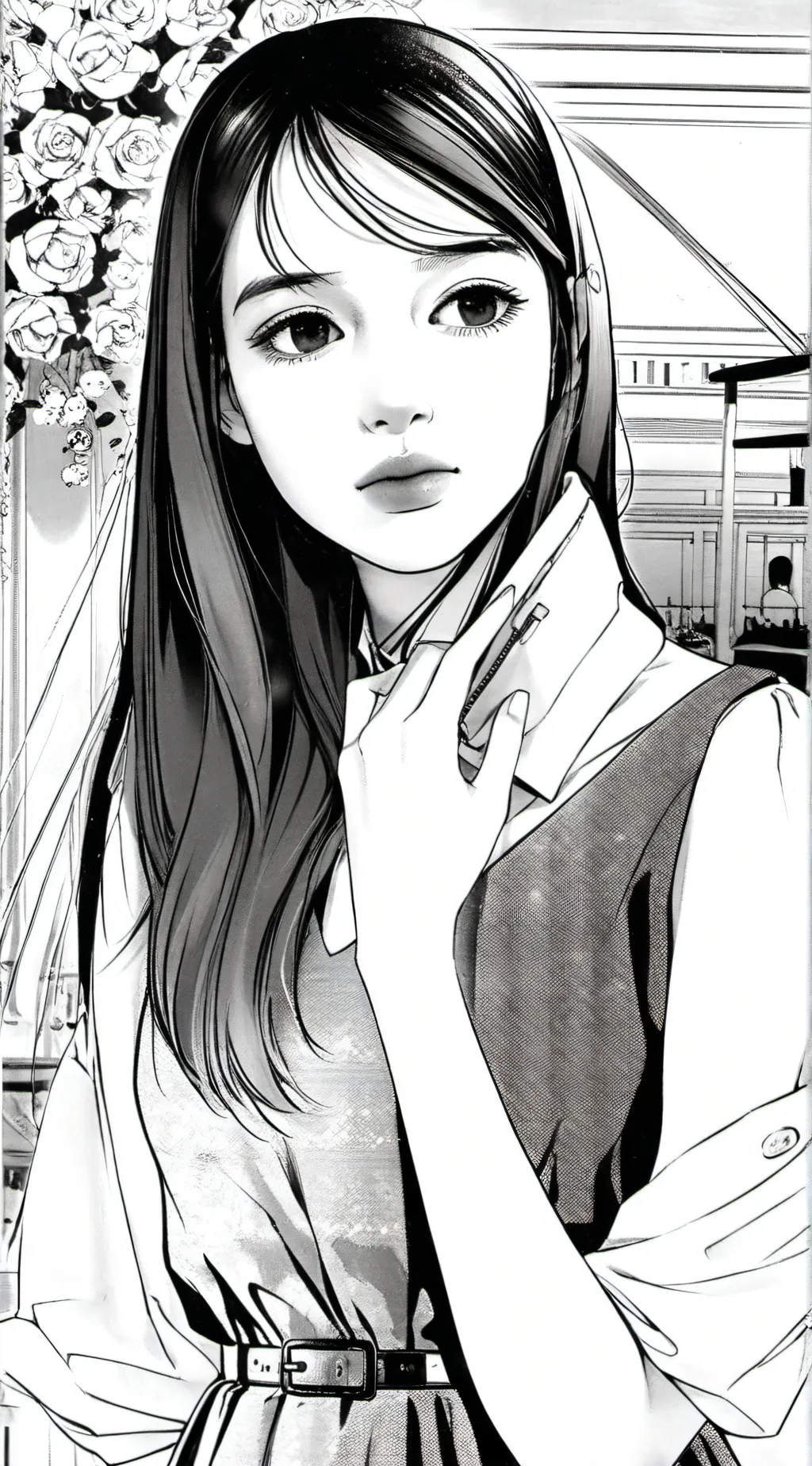 ai character: Tazmin rose  background