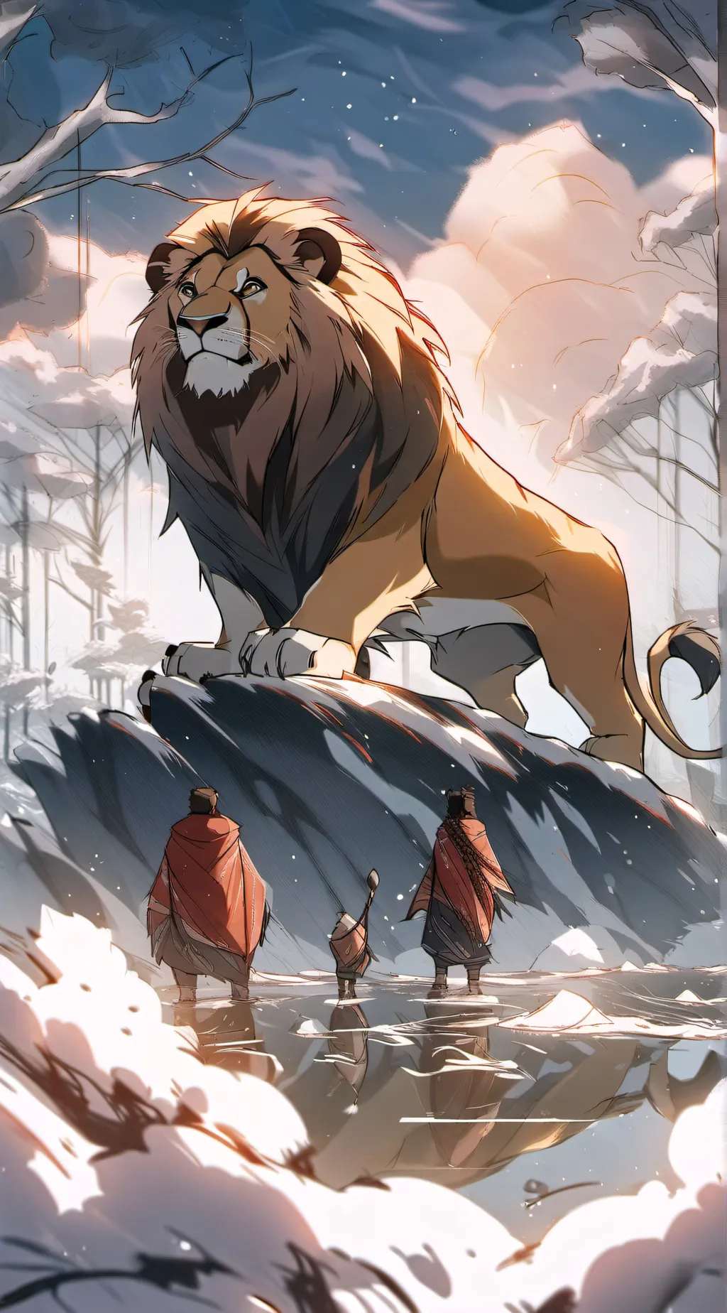 ai character: The Lion King 2 background