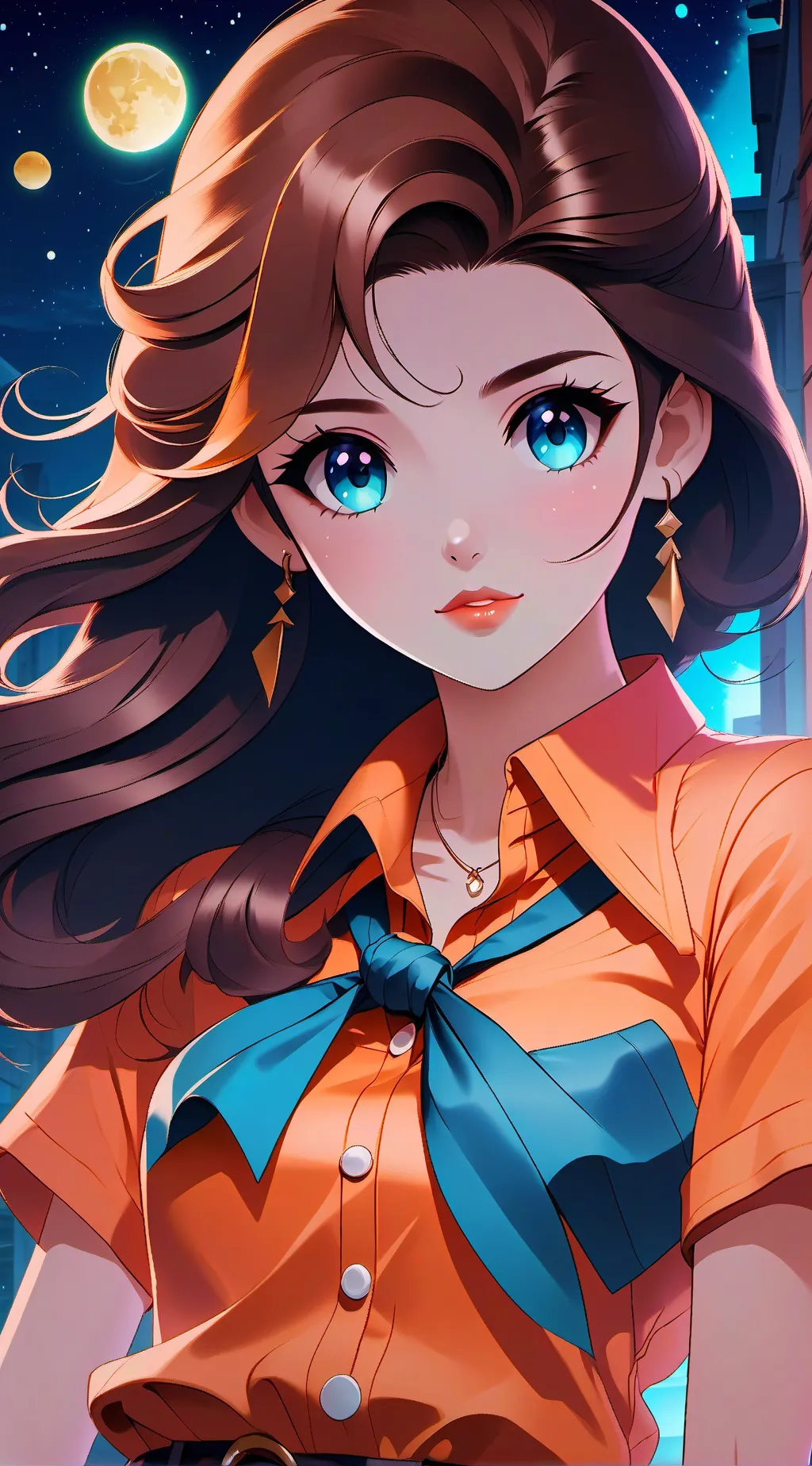 ai character: selena background
