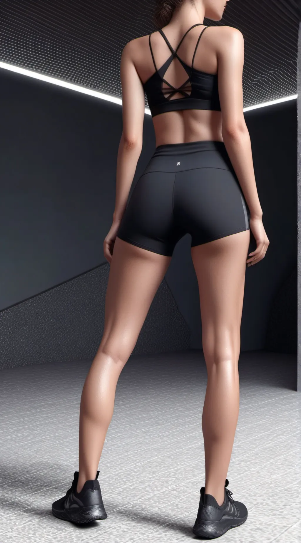 ai character: Mia(NIKE PRO) background