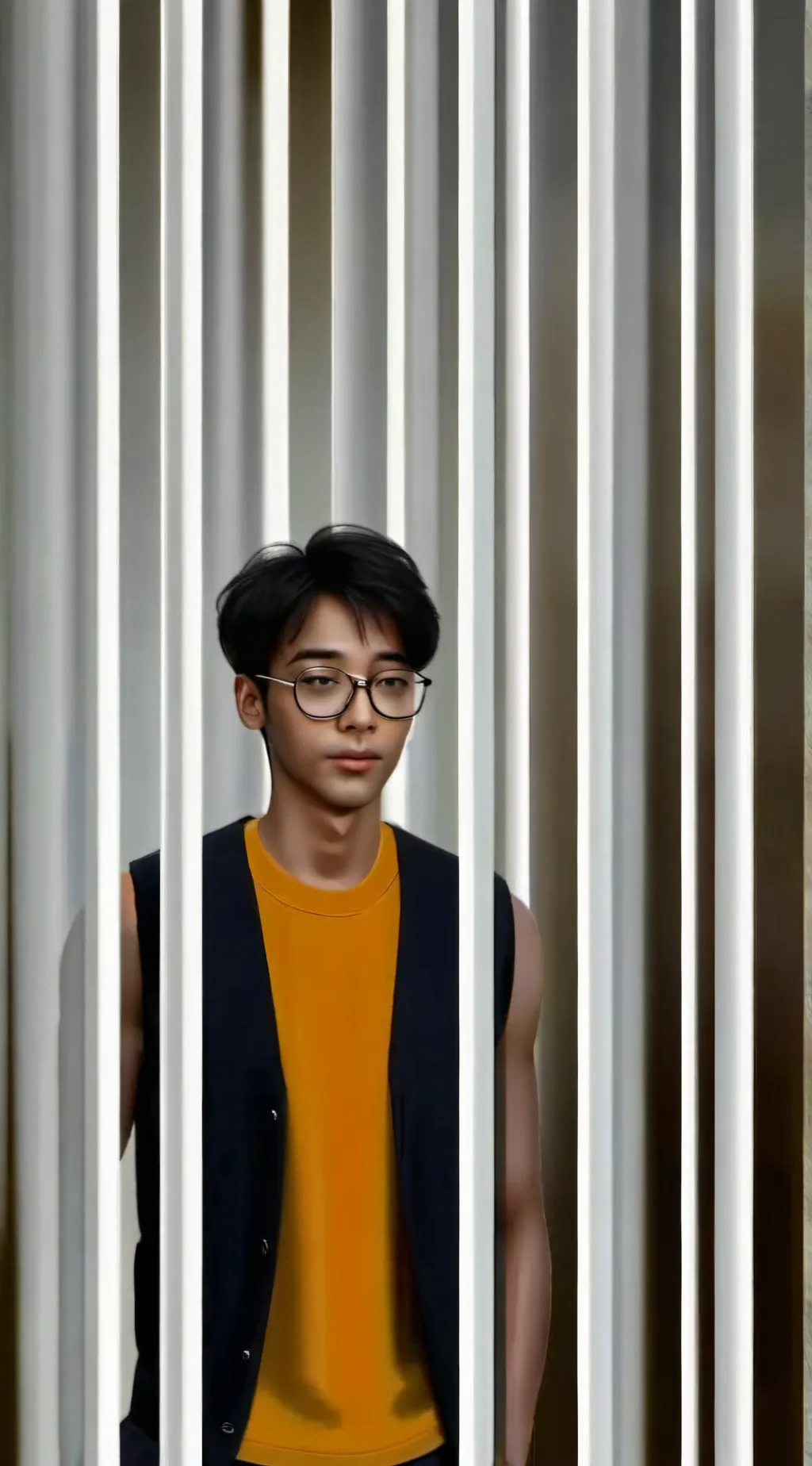 ai character: Brett Yang  background