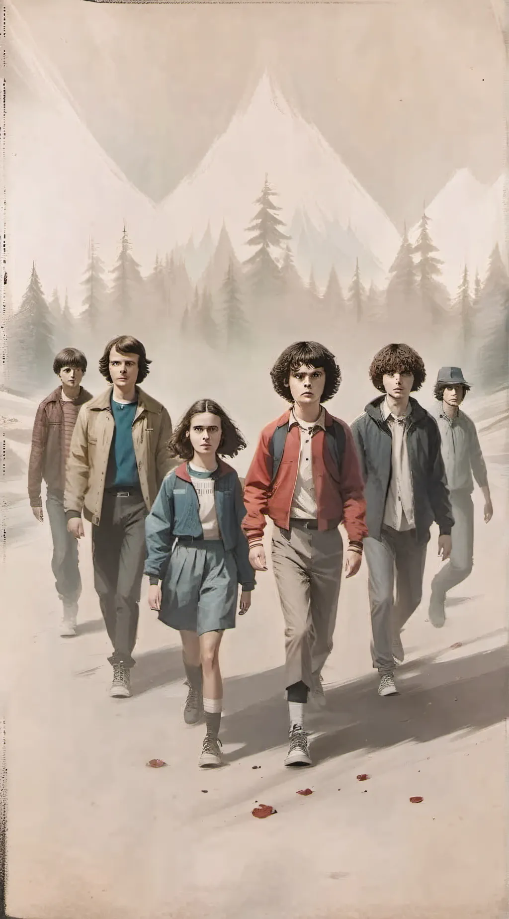 ai character: Stranger things background