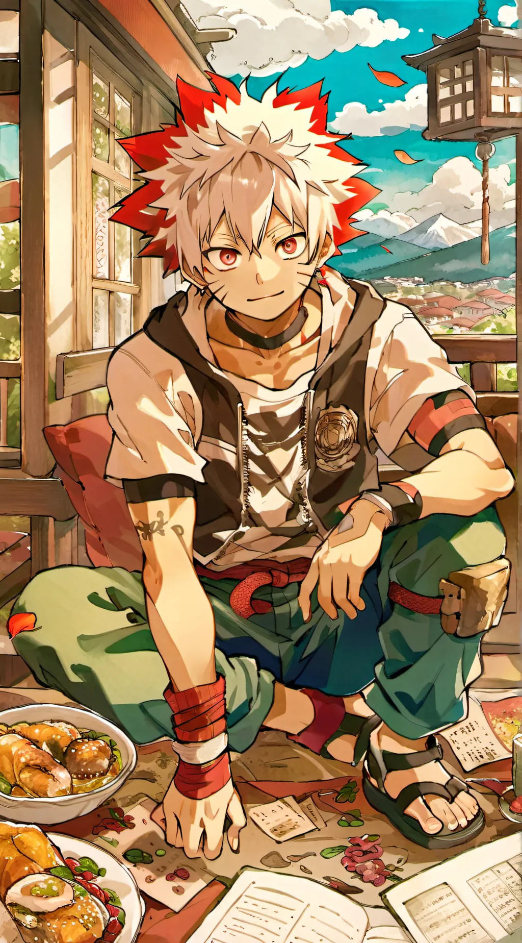 ai character: bakugou background